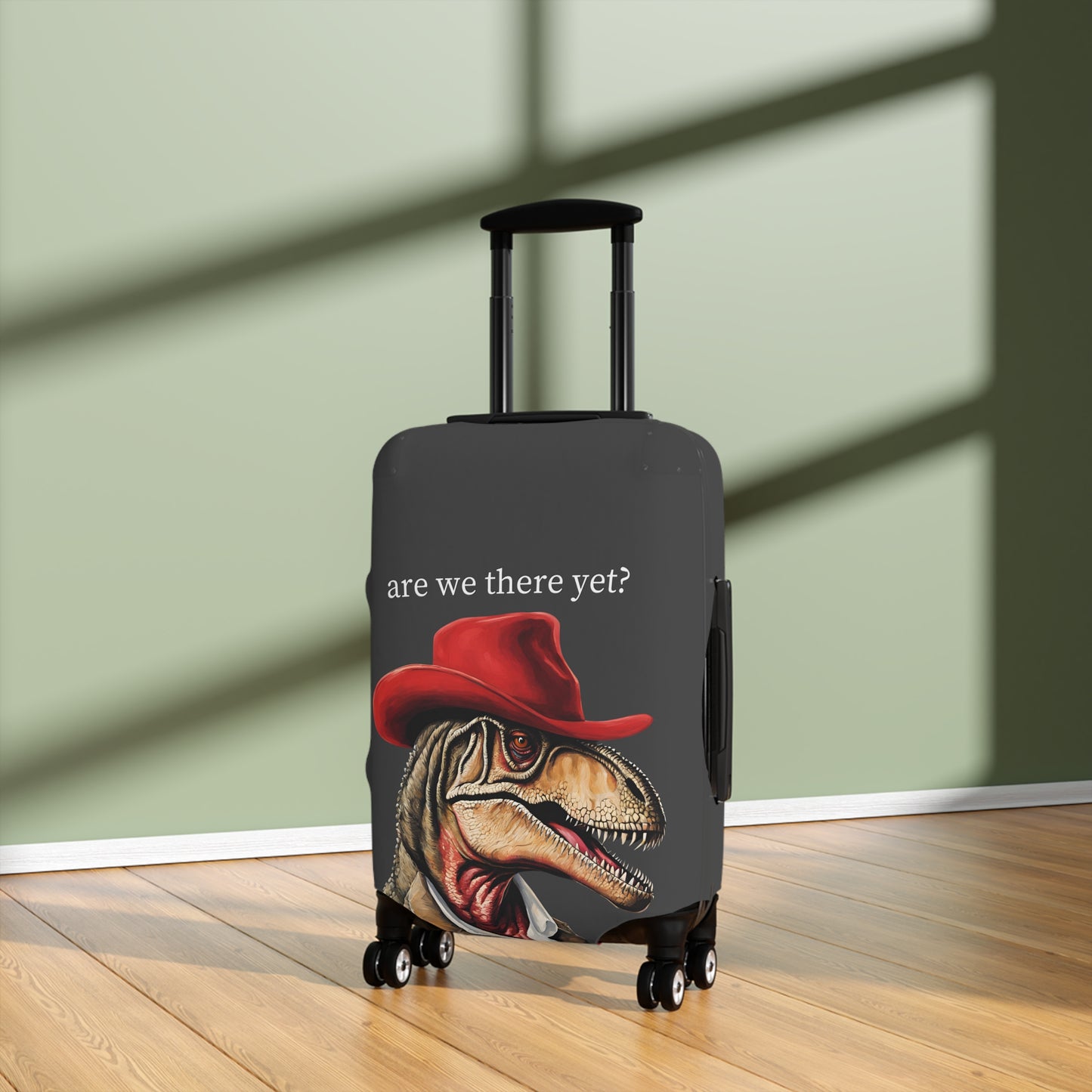 Red Hat T-Rex Are We There Yet? Luggage Cover