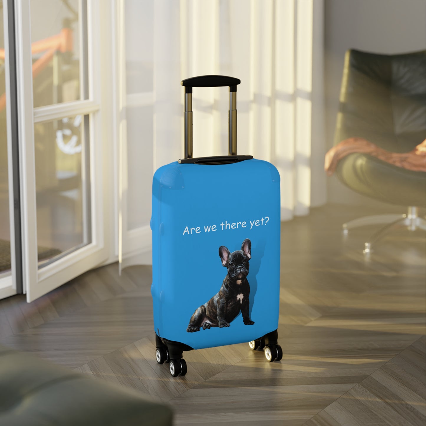 Boston Terrier Are We There Yet? Luggage Cover