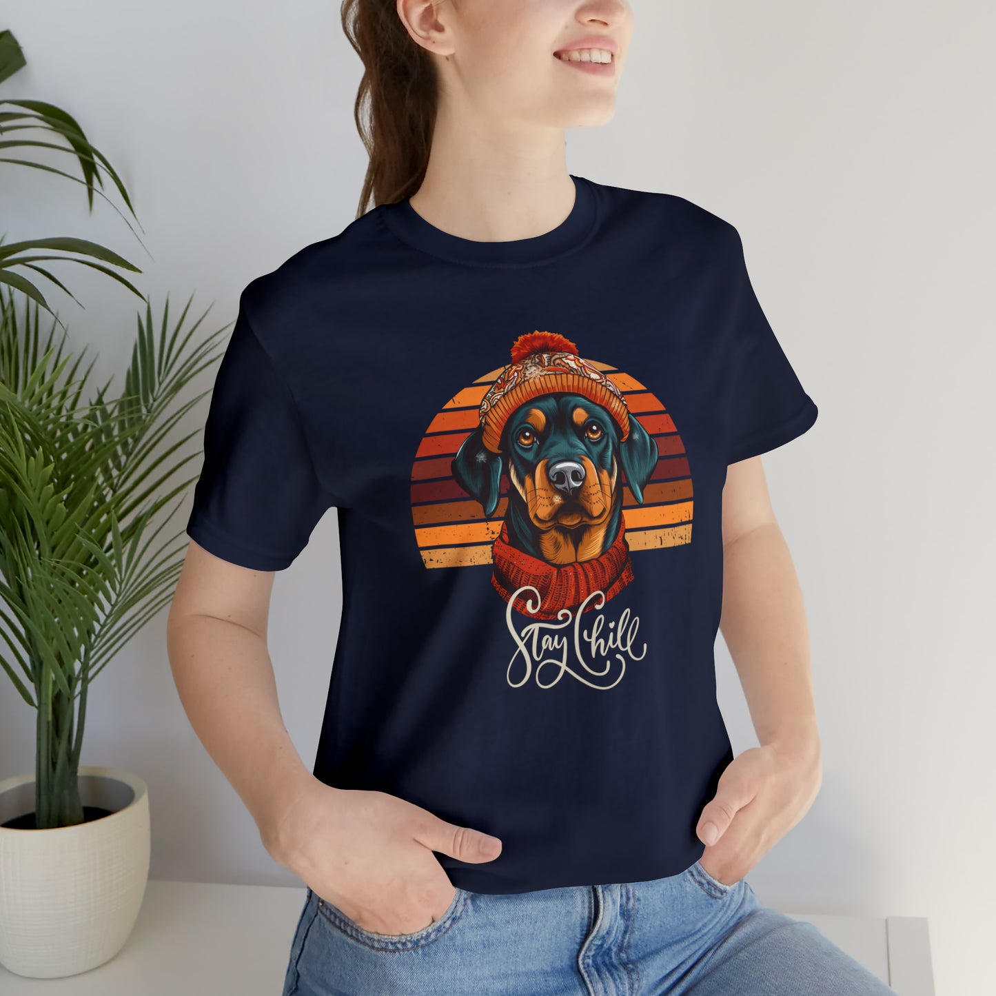 Stay Chill Rottweiler Unisex Jersey Short Sleeve Tee