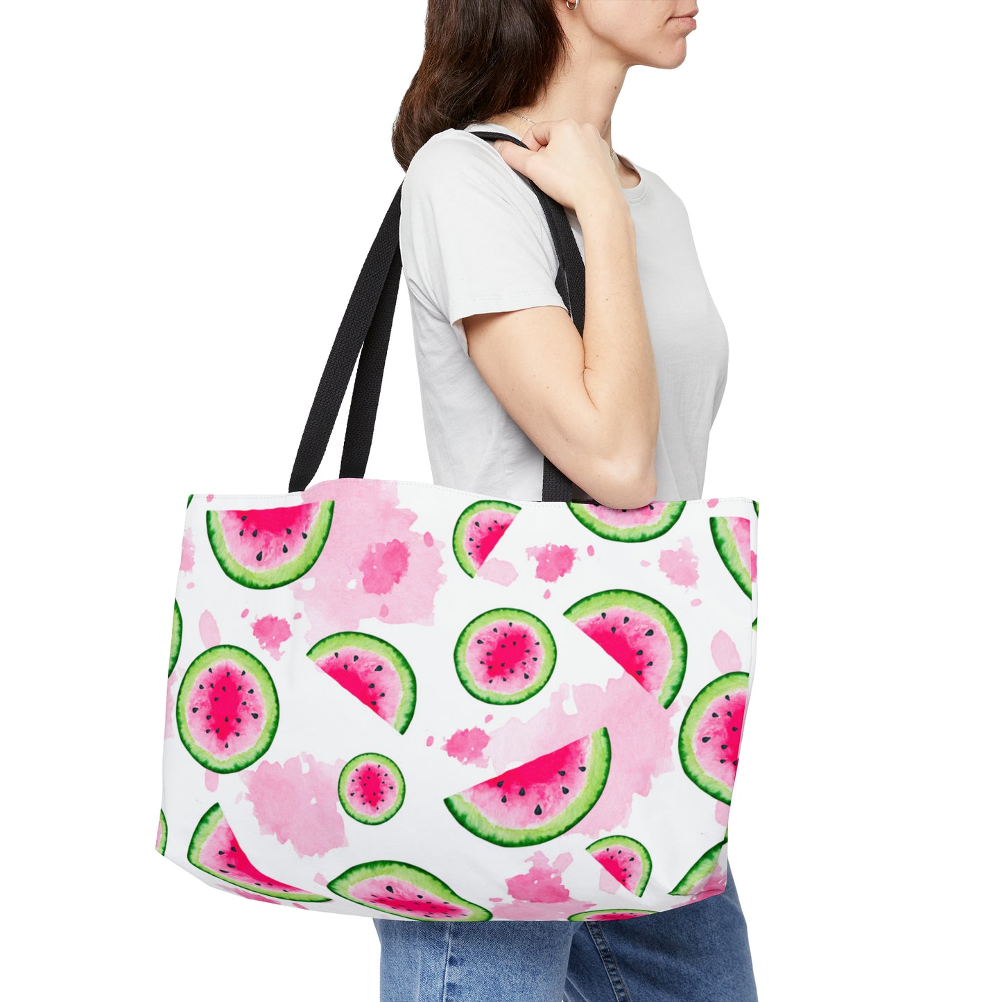 Watermelon Splash Weekender Tote Bag