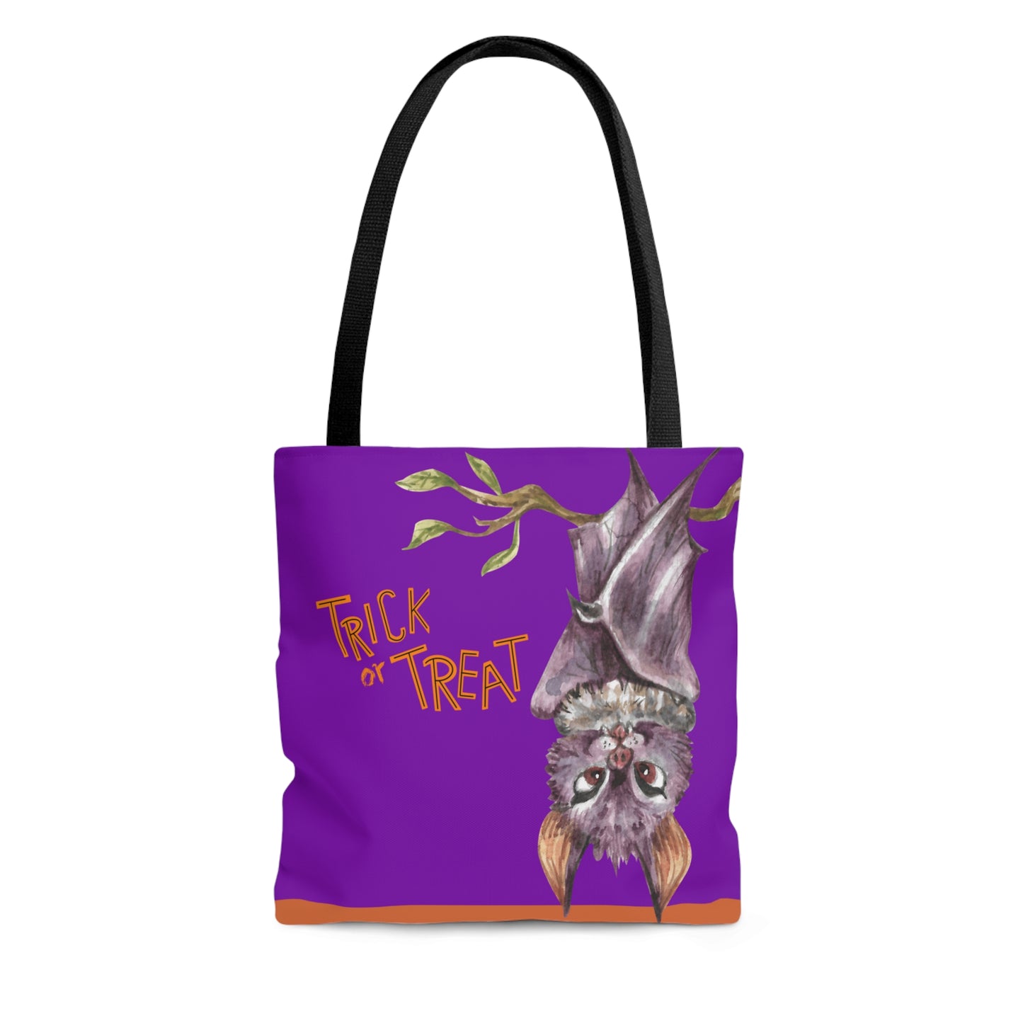 Bat & Cauldron Halloween Trick or Treat Tote Bag