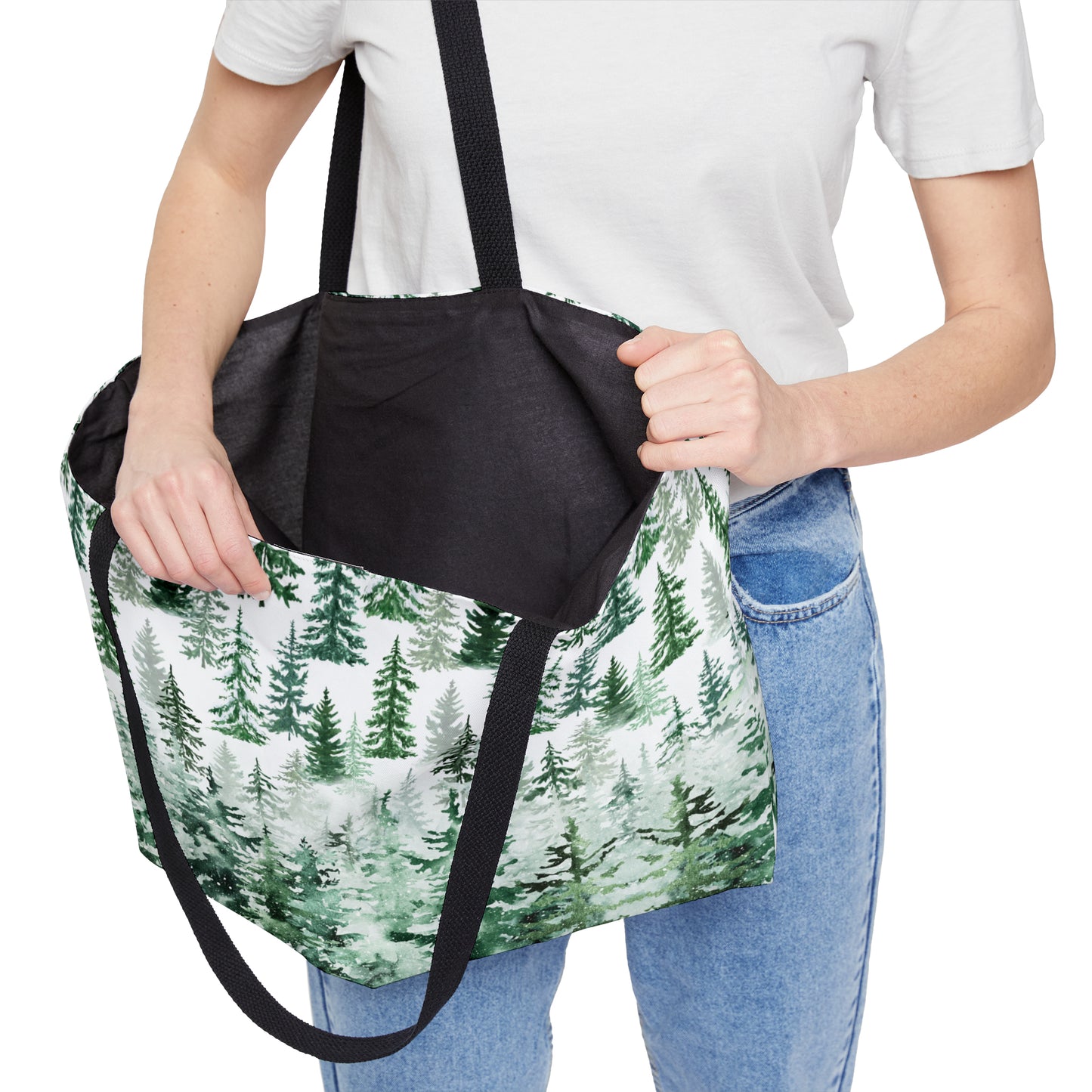 Pines in the Snow Weekender Tote Bag