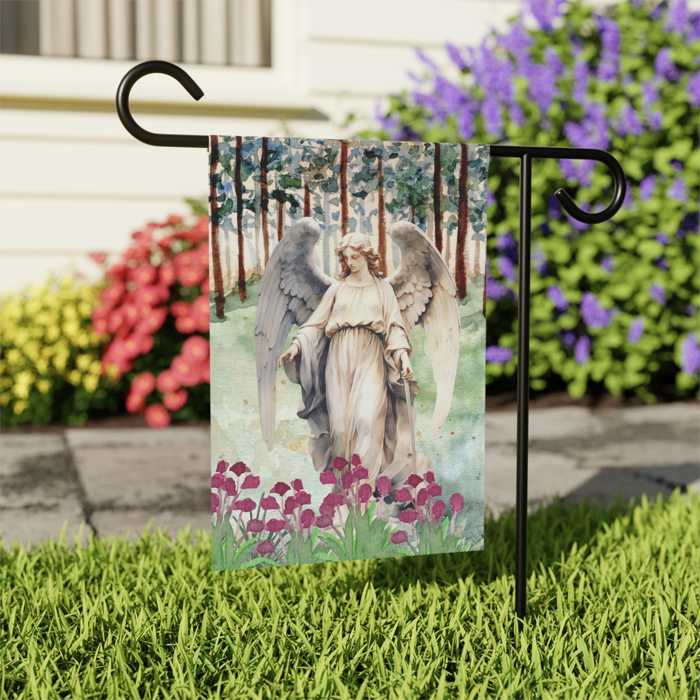 Forest Angel 2-Sided Garden & House Banner