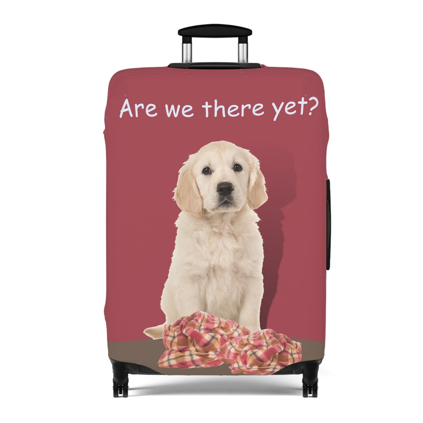 Golden Retriever Are We There yet? Luggage Cover