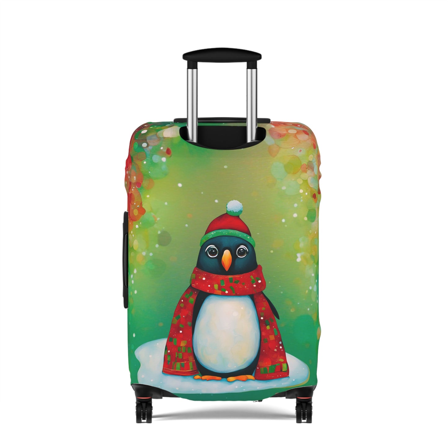 Christmas Penguin Luggage Cover