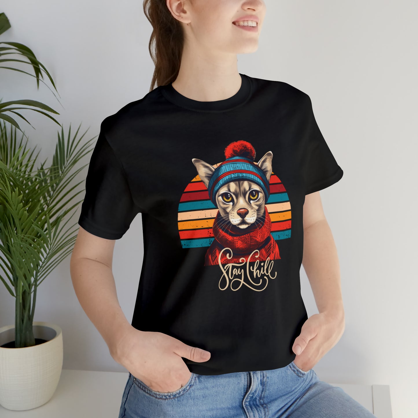 Stay Chill Siamese Unisex Jersey Short Sleeve Tee