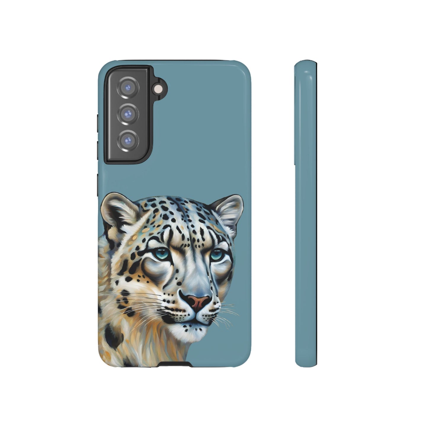 Snow Leopard iPhone Samsung Galaxy Google Pixel Tough Cases