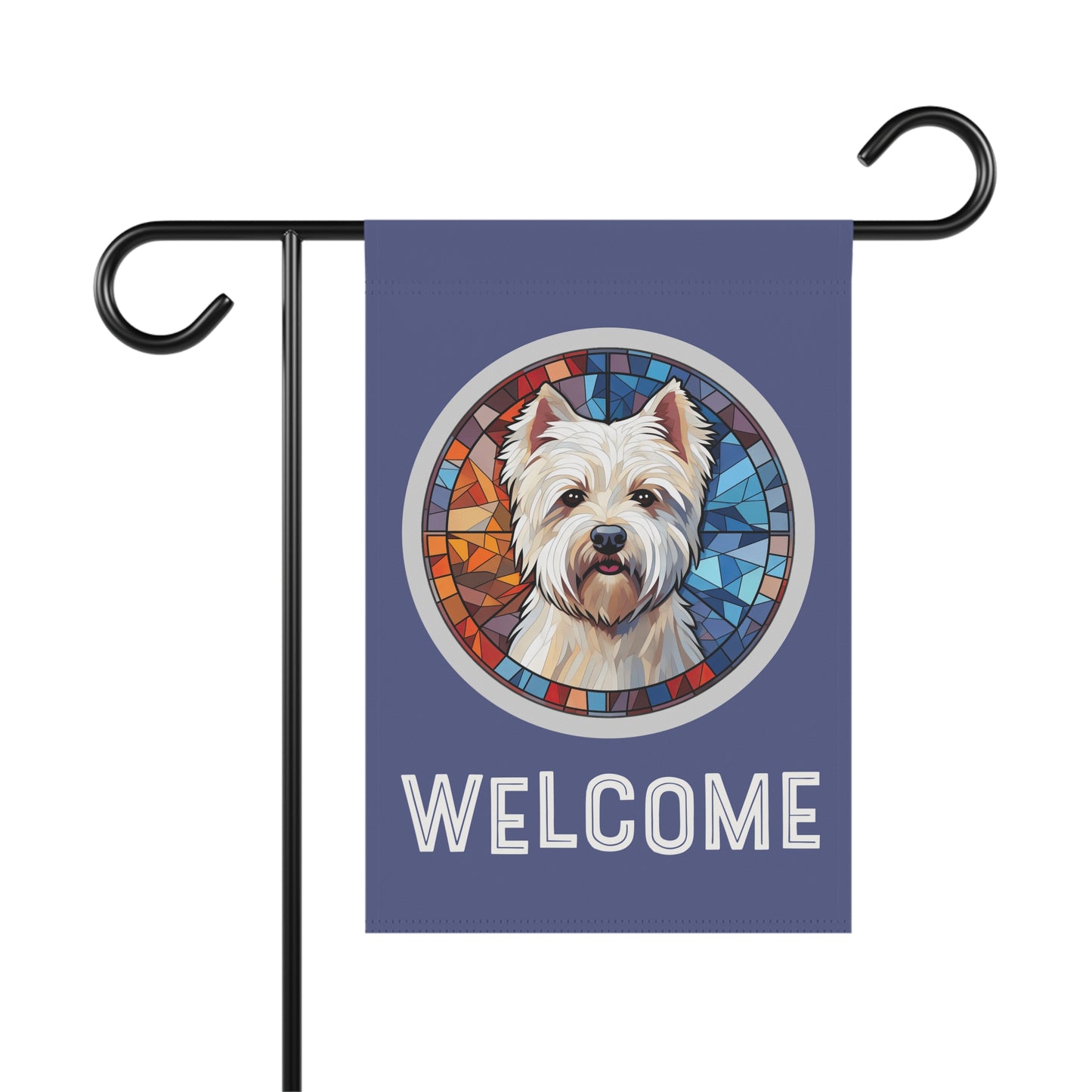 West Highland Terrier Welcome 2-Sided Garden & House Flag/Banner