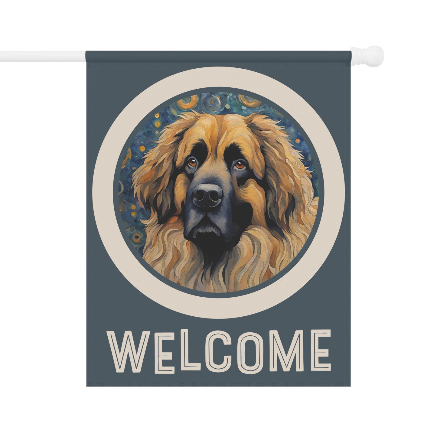Leonberger Welcome 2-Sided Garden & House Flag/Banner