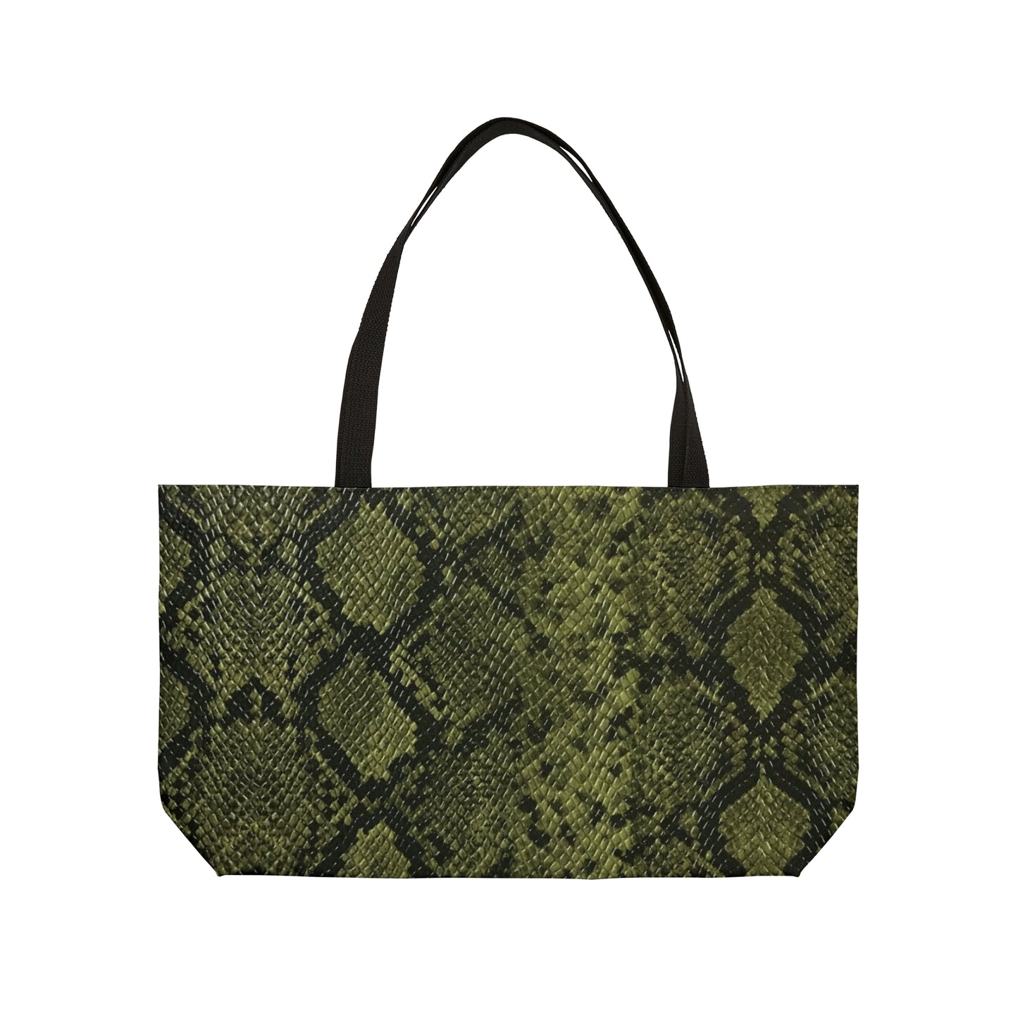 Faux Python in Green Weekender Tote Bag