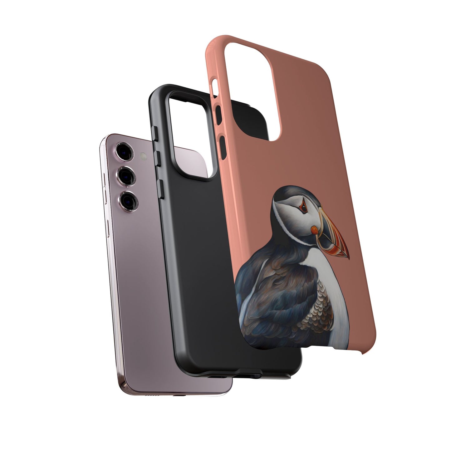 Puffin Wildlife iPhone Samsung Galaxy Google Pixel Tough Cases