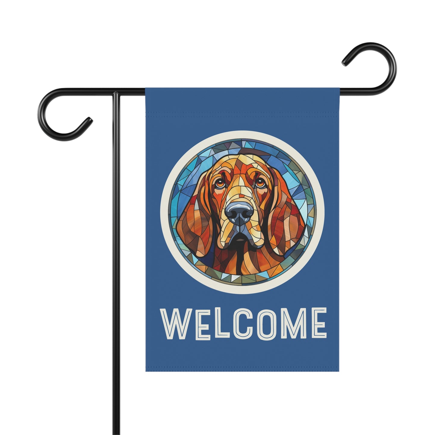 Bloodhound Welcome 2-Sided Garden & House Flag/Banner