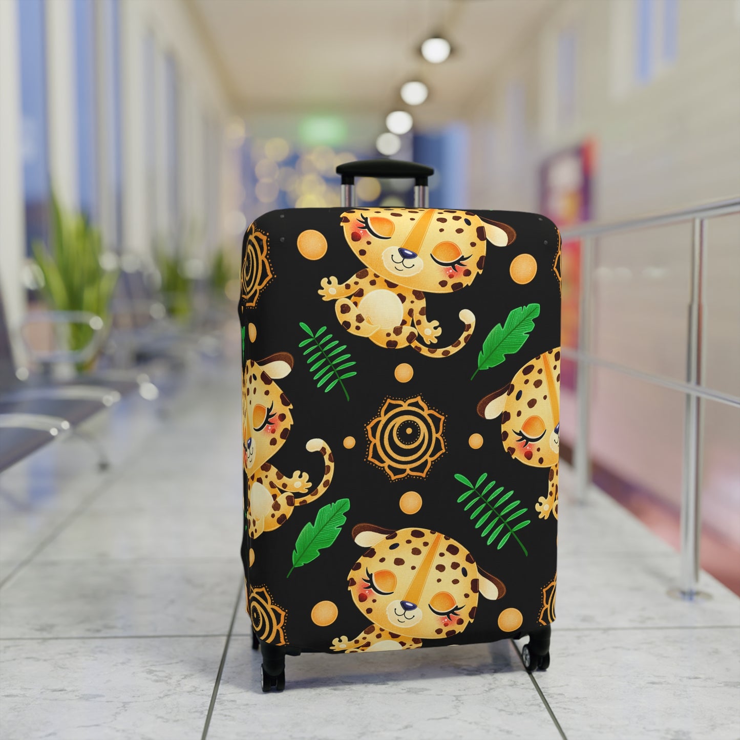 Zen Leopard Luggage Cover