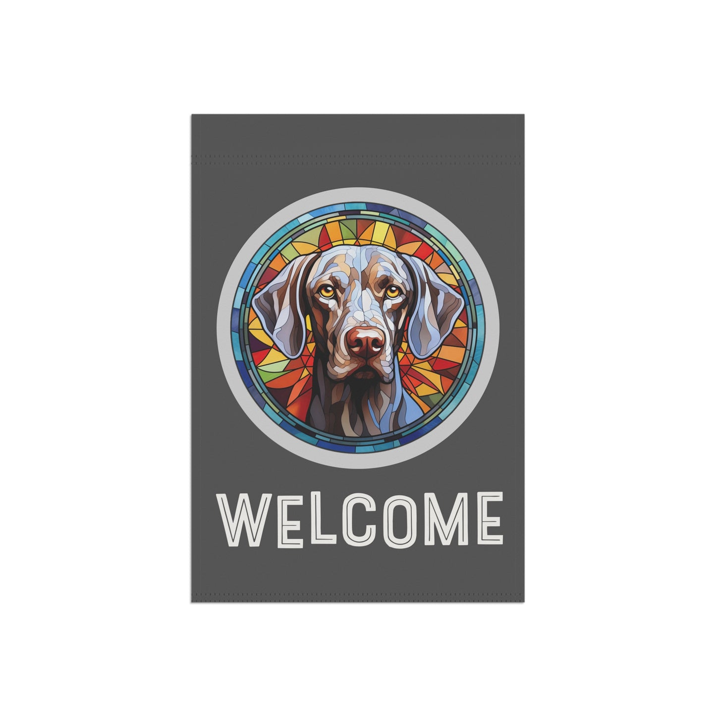 Weimaraner Welcome 2-Sided Garden & House Flag/Banner