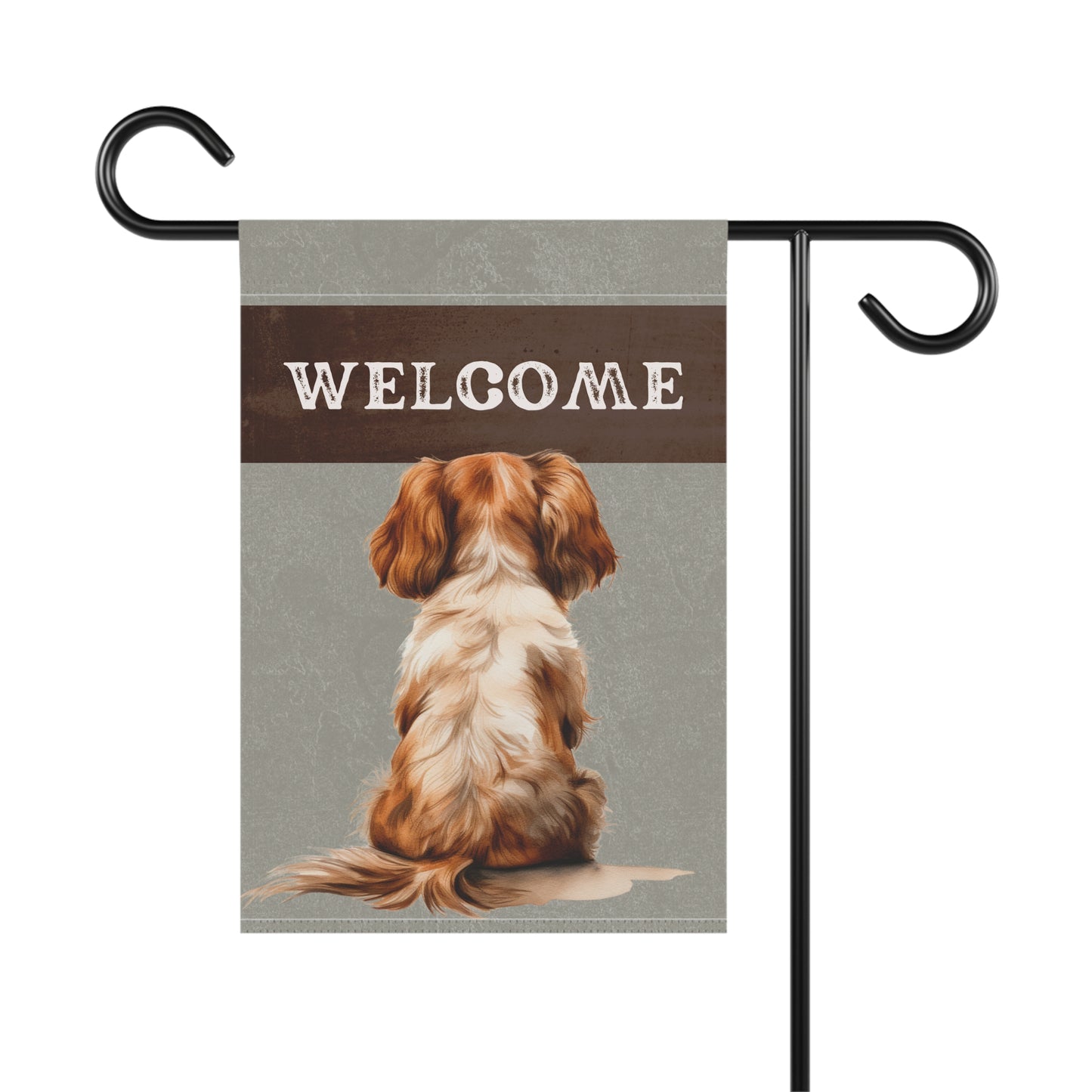 Cavalier King Charles Welcome 2-Sided Garden & House Flag/Banner