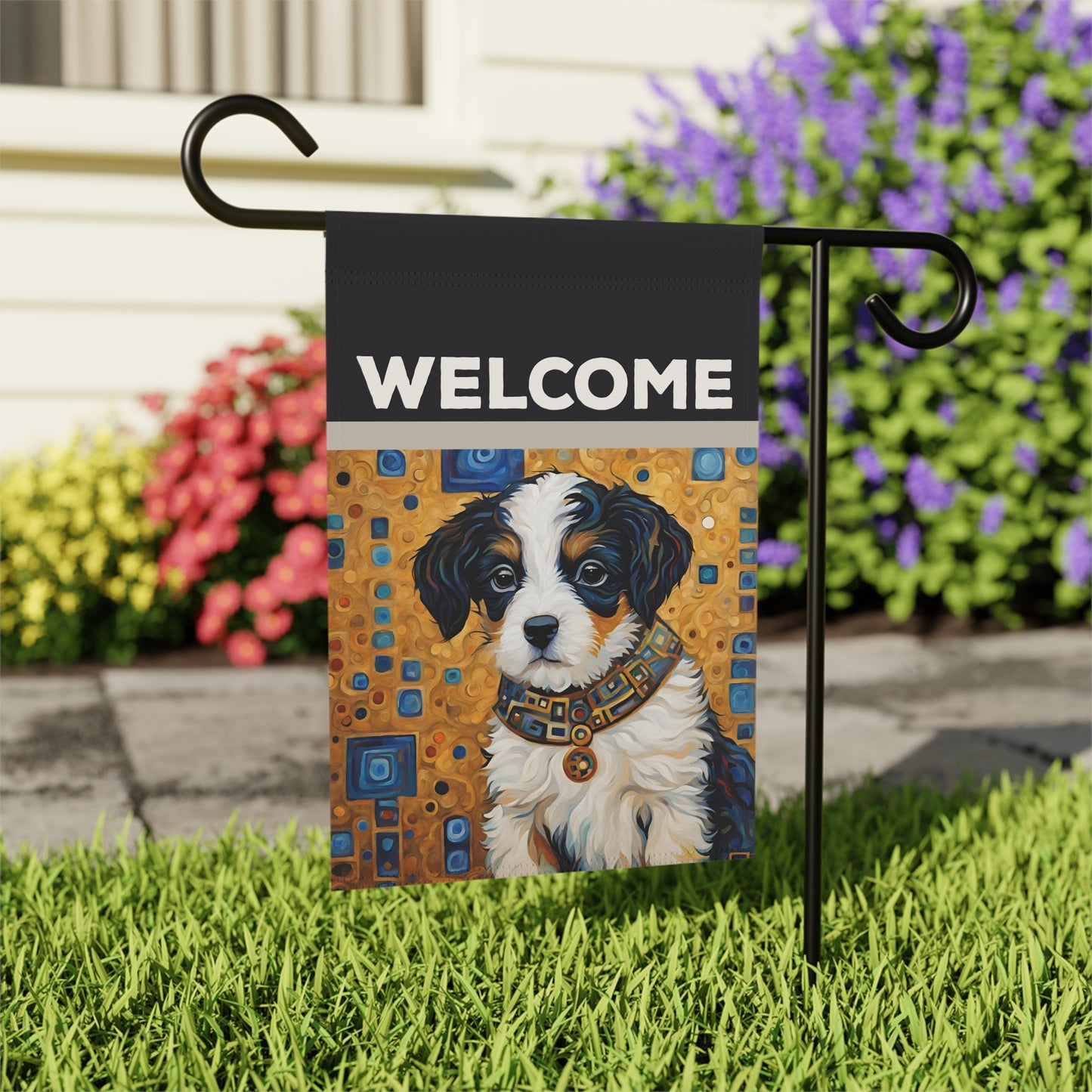 Roy Welcome 2-Sided Garden & House Flag/Banner