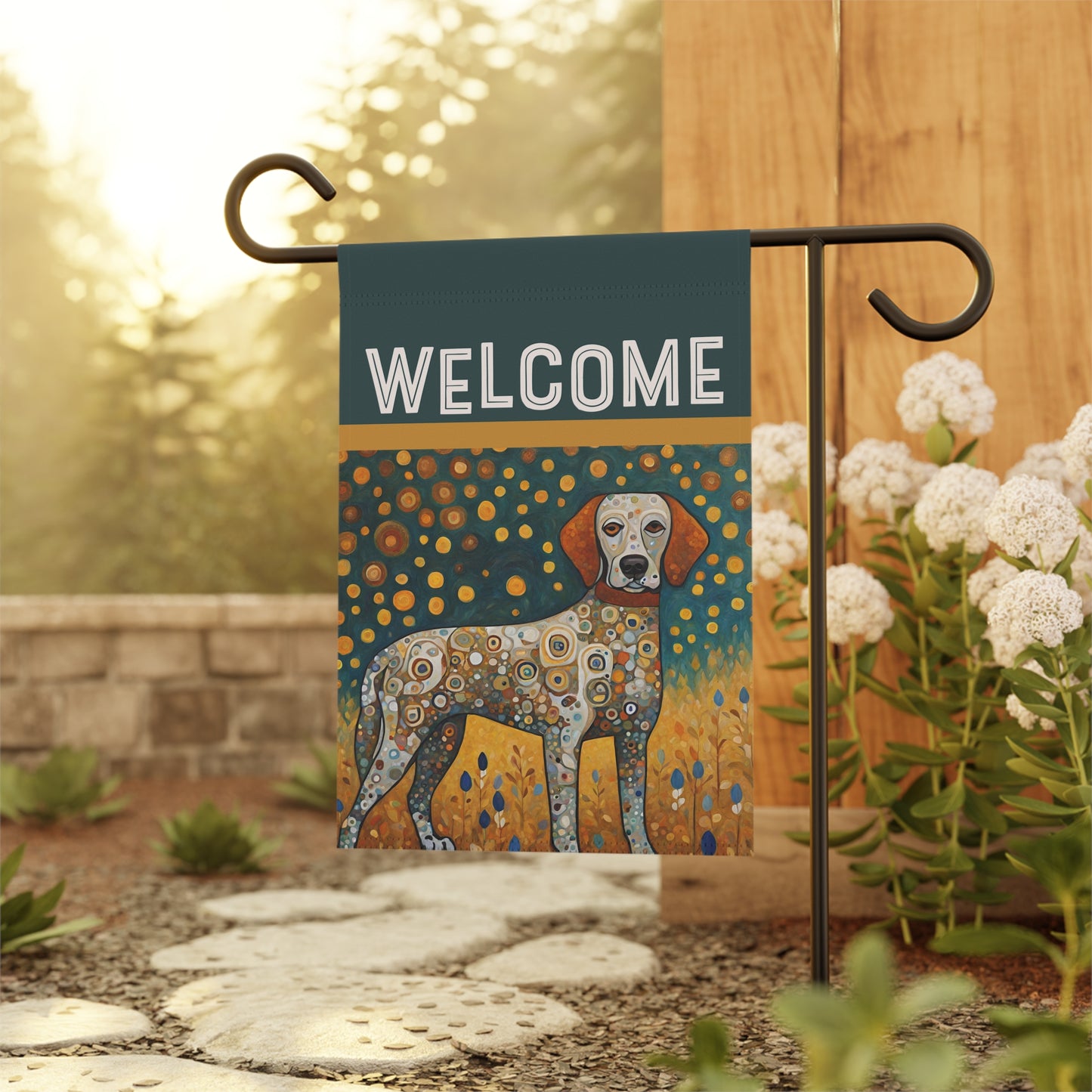 Bo Welcome 2-Sided Garden & House Flag/Banner