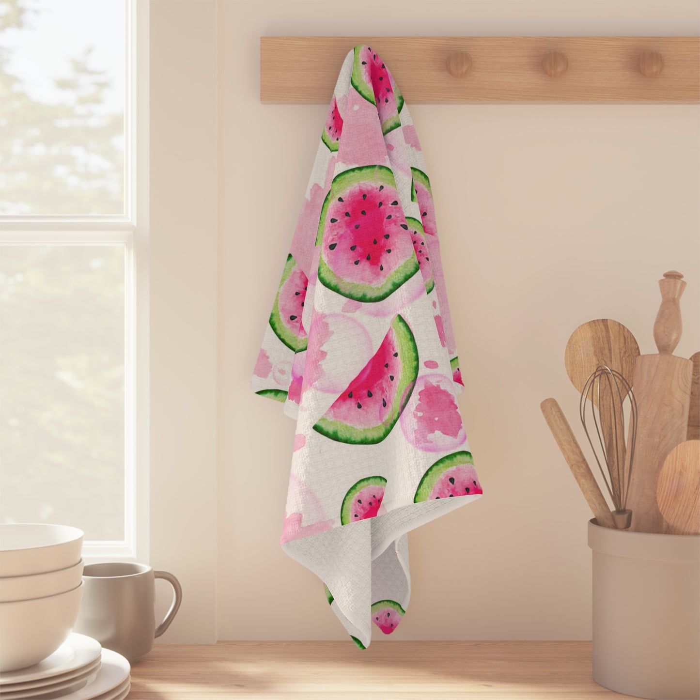 Watermelon Splash Microfiber Tea Towel