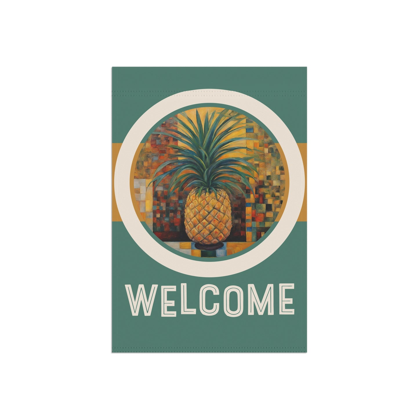 Pineapple Delight Welcome 2-Sided Garden & House Flag/Banner