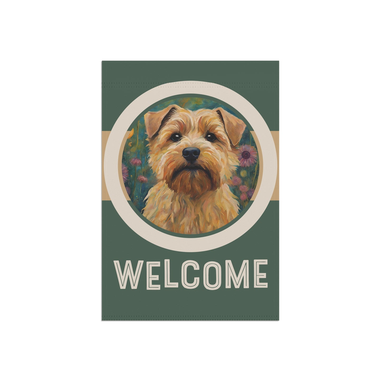 Norfolk Terrier Welcome 2-Sided Garden & House Flag/Banner