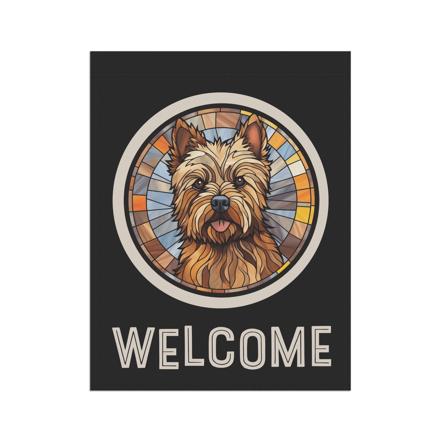 Cairn Terrier Welcome 2-Sided Garden & House Flag/Banner