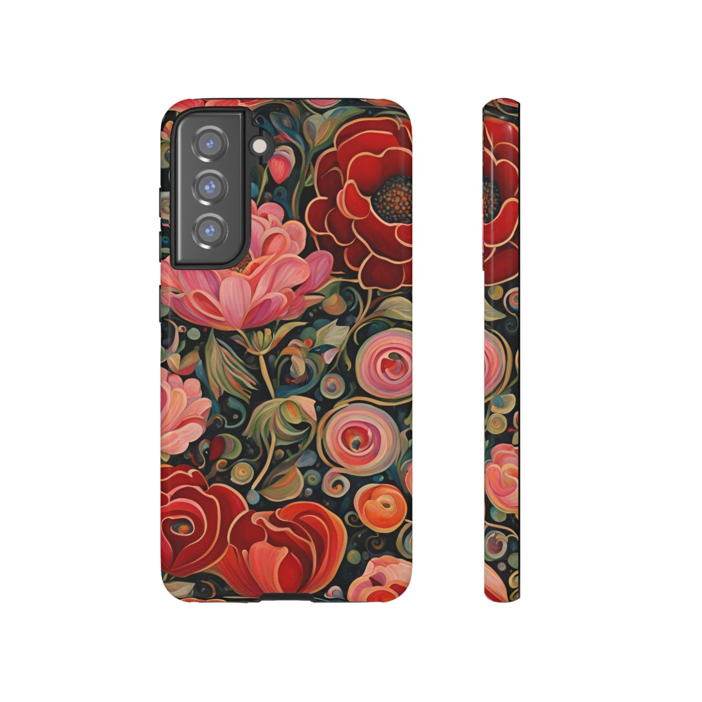 February Flowers iPhone Samsung Galaxy Google Pixel Tough Cases