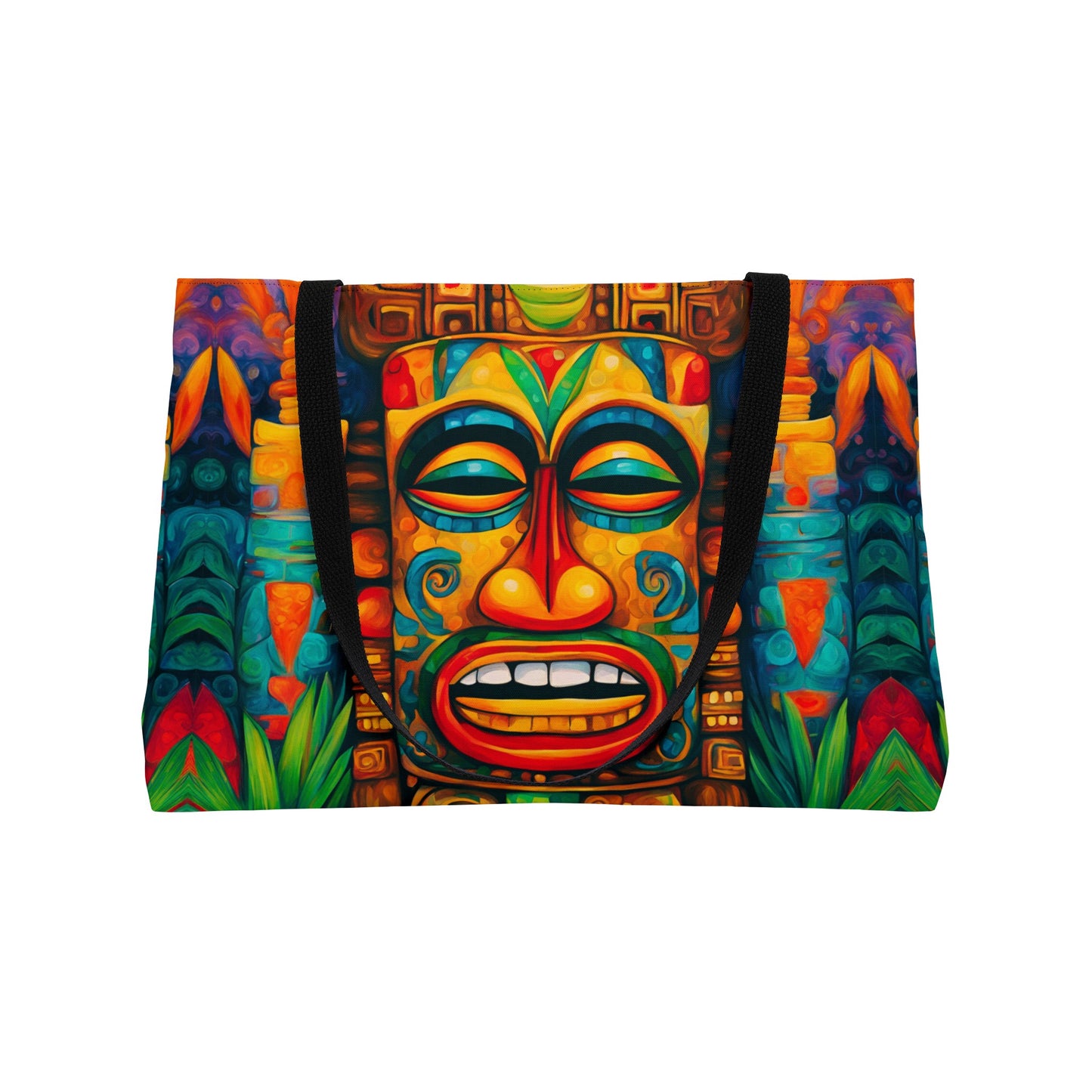 Happy Tiki Weekender Tote Bag