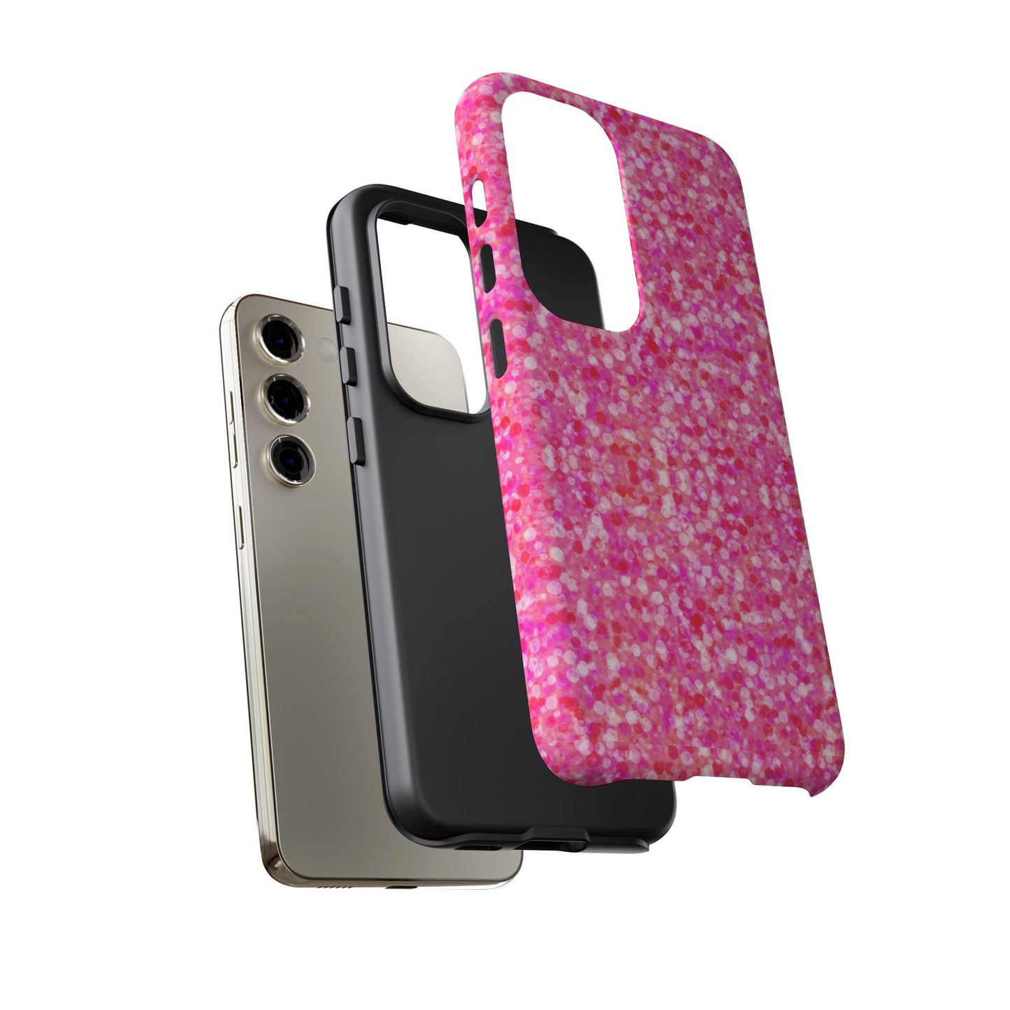 Poppin Pink iPhone Samsung Galaxy Google Pixel Tough Cases