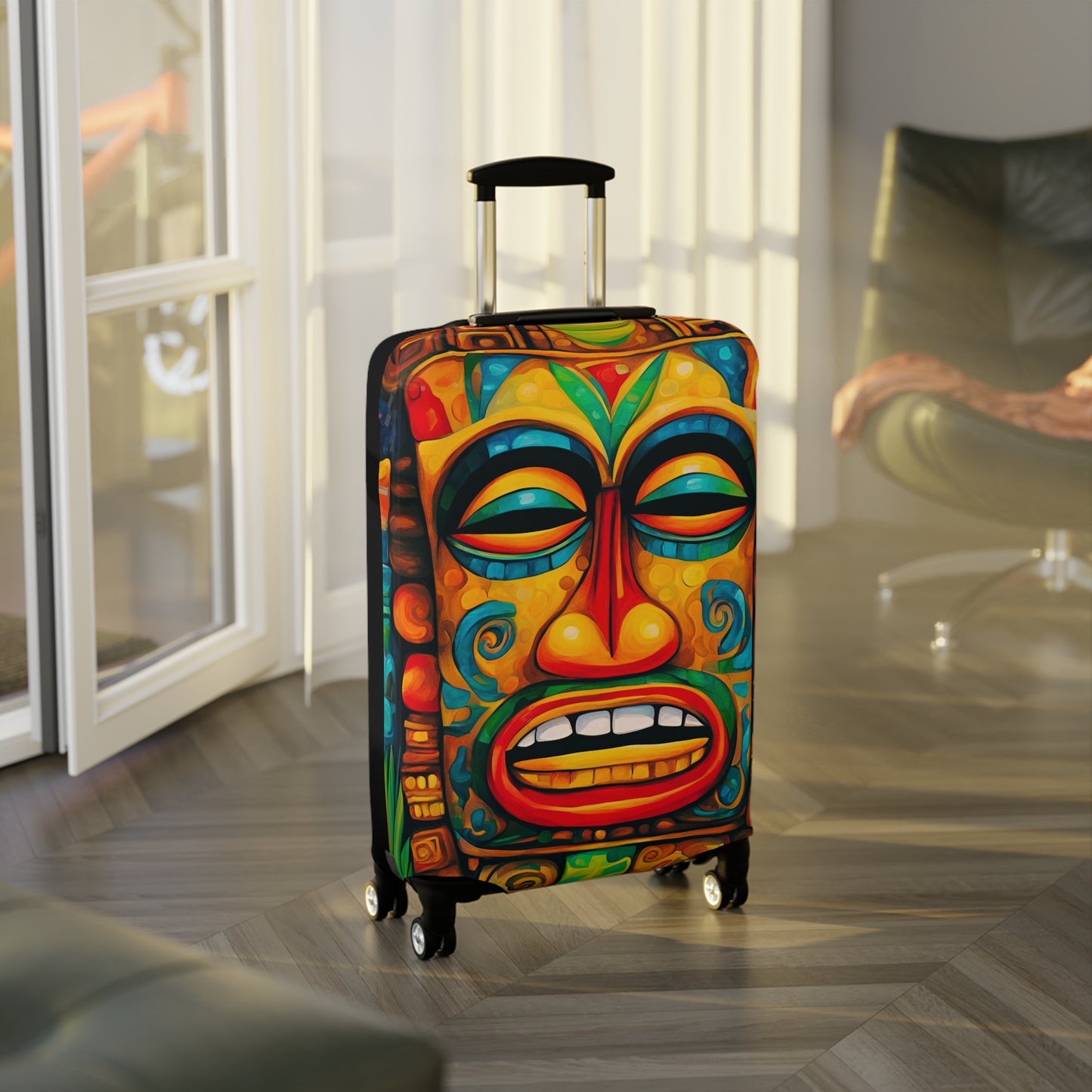 Happy Tiki Luggage Cover ONLY