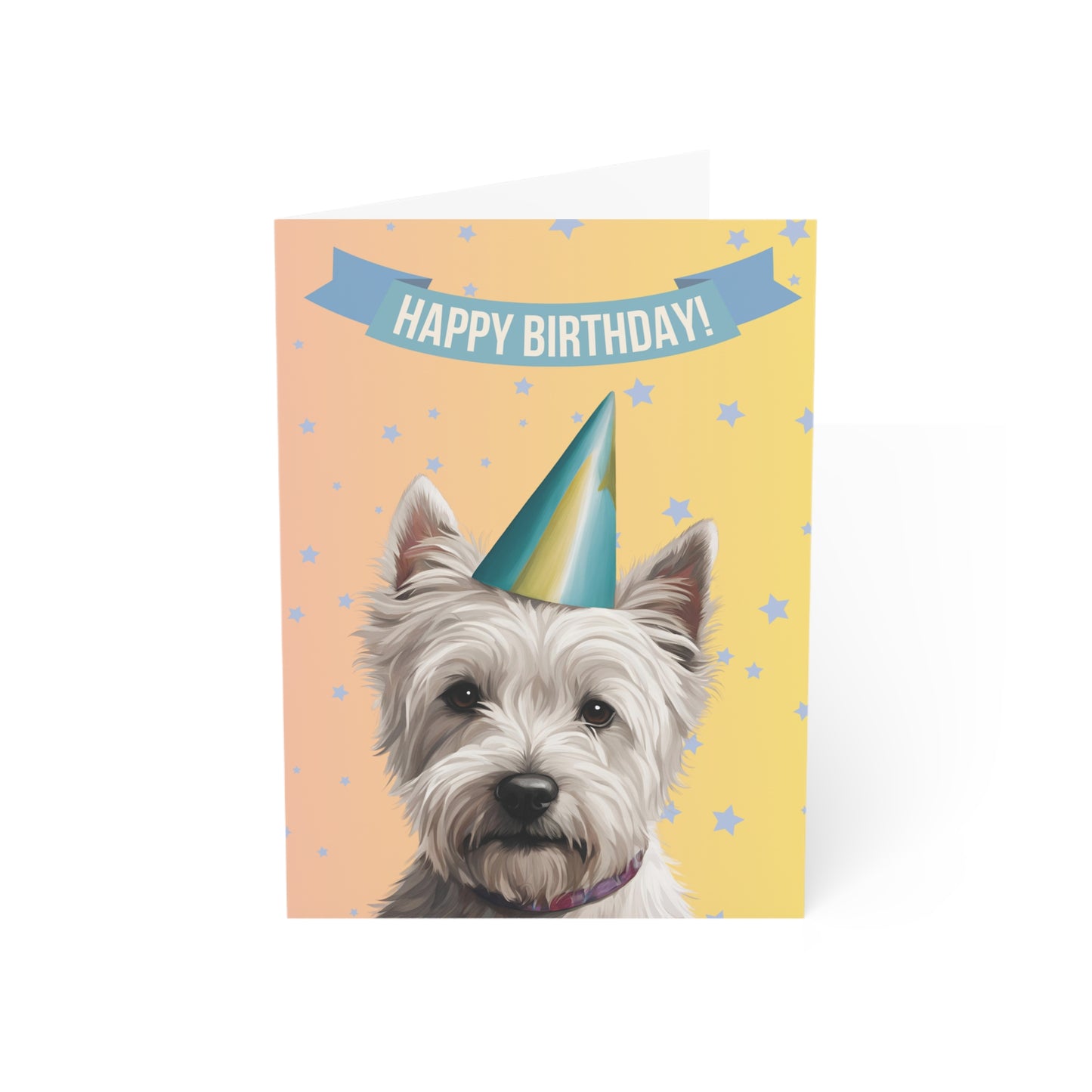 West Highland Terrier Happy Birthday 5 x 7 Greeting Cards (10 Pack)