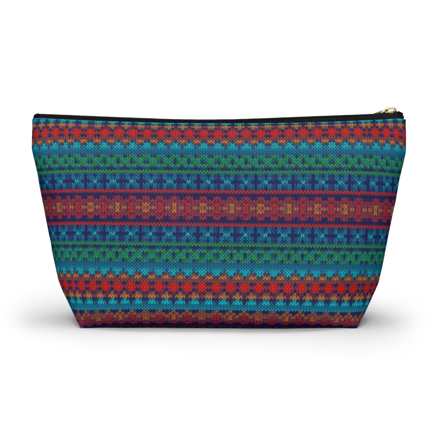 Bright Knit Sweater Accessory Bag w T-bottom