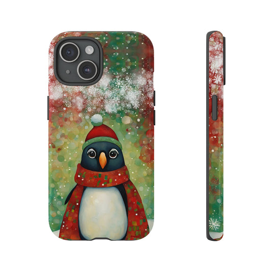 Christmas Penguin iPhone Samsung Galaxy Google Pixel Tough Cases