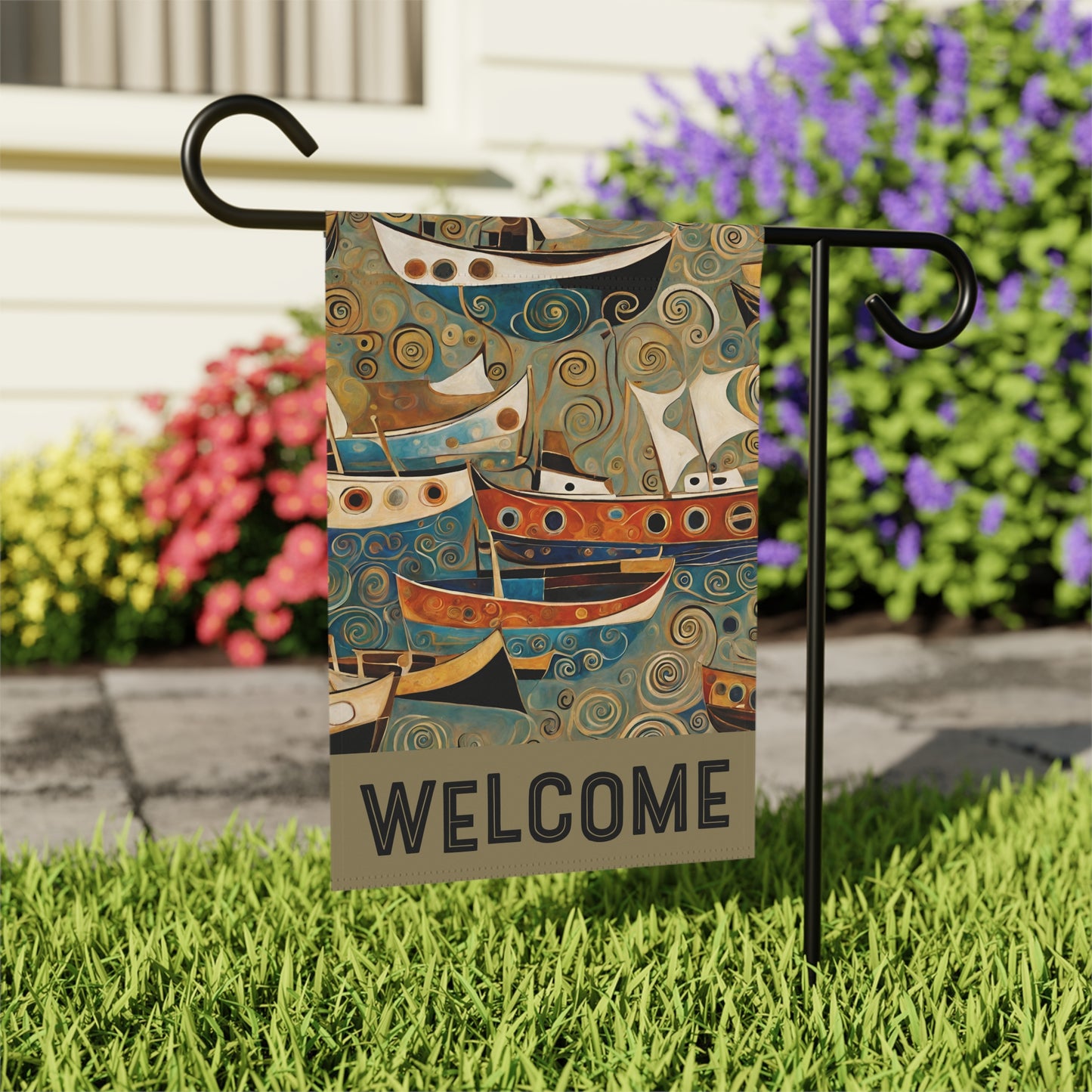 The Harbor Welcome 2-Sided Garden & House Flag/Banner