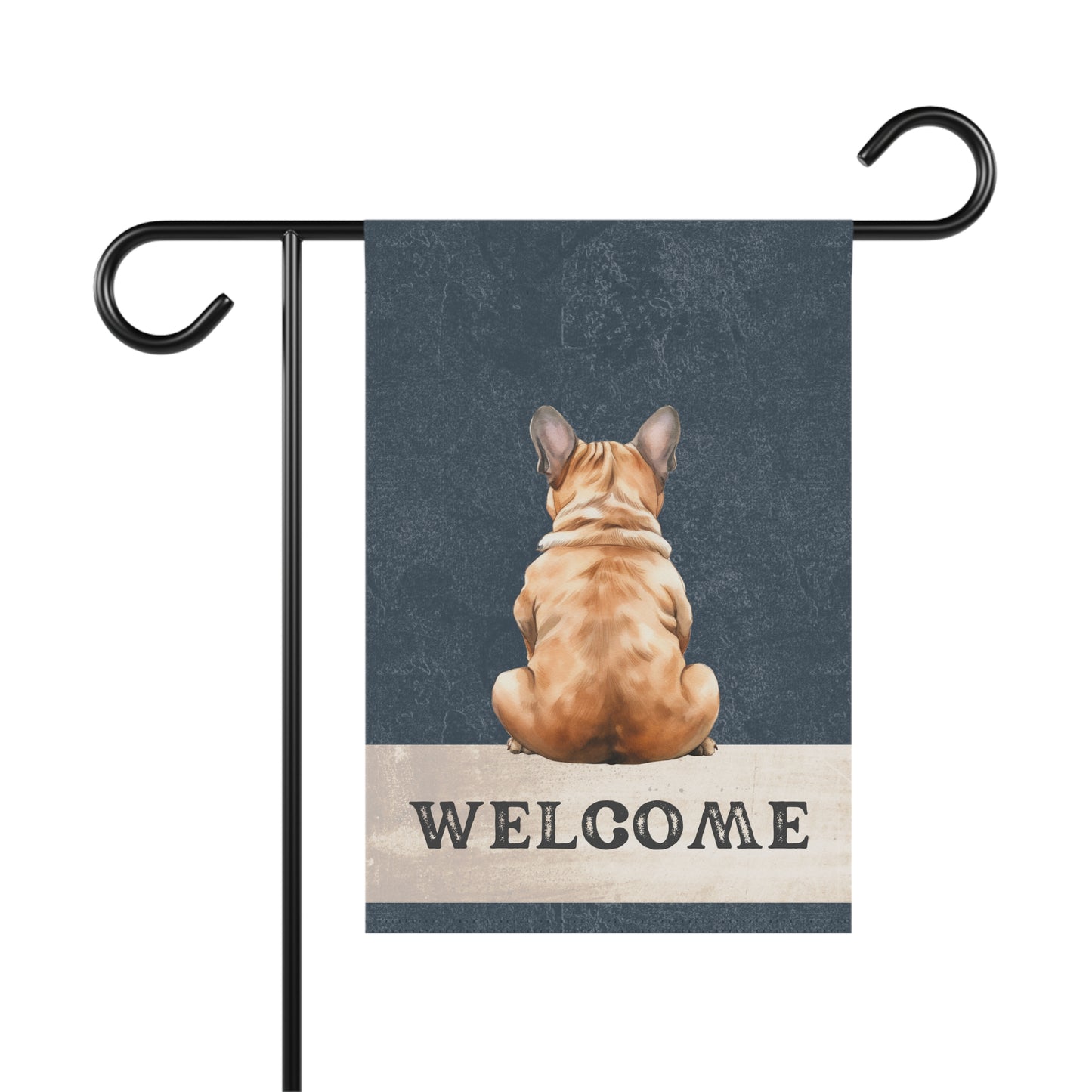 French Bulldog Welcome 2-Sided Garden & House Flag/Banner