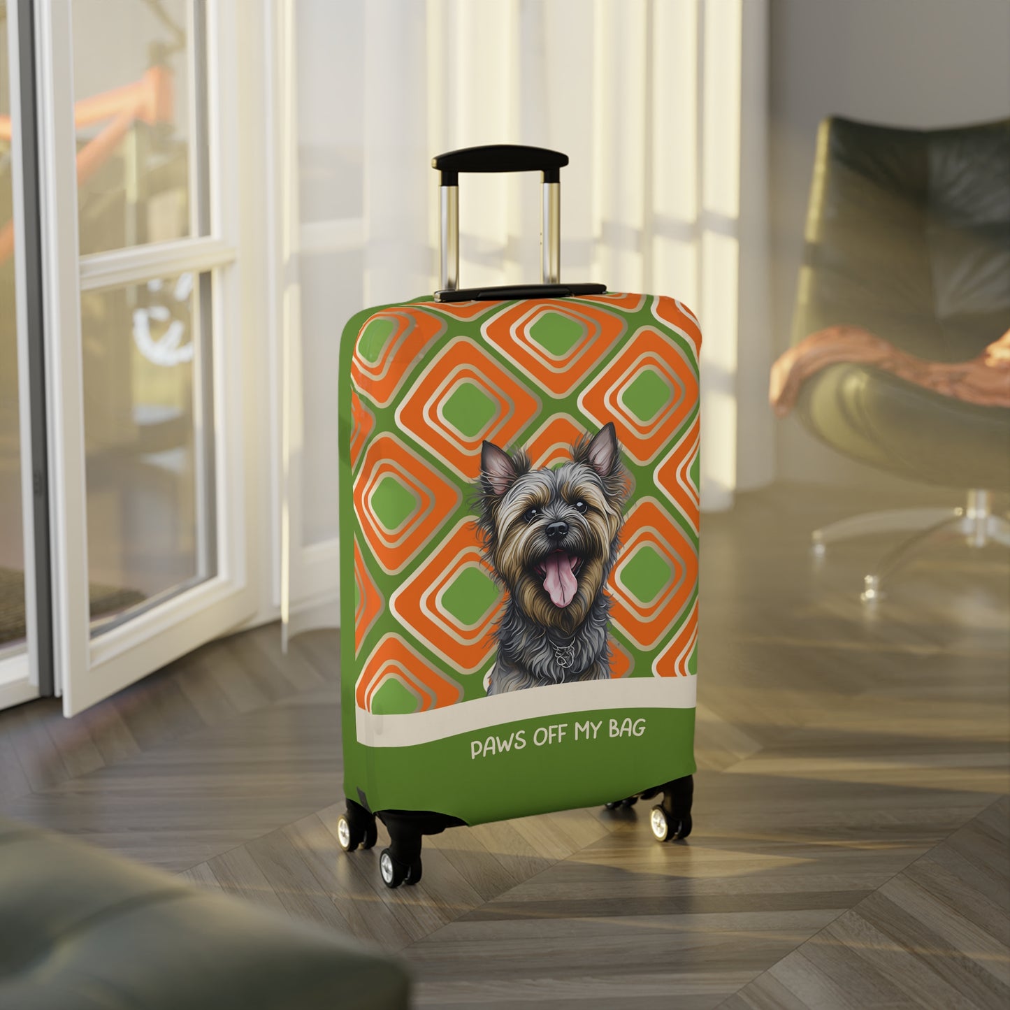 Cairn Terrier Paws Off My Bag Luggage Cover