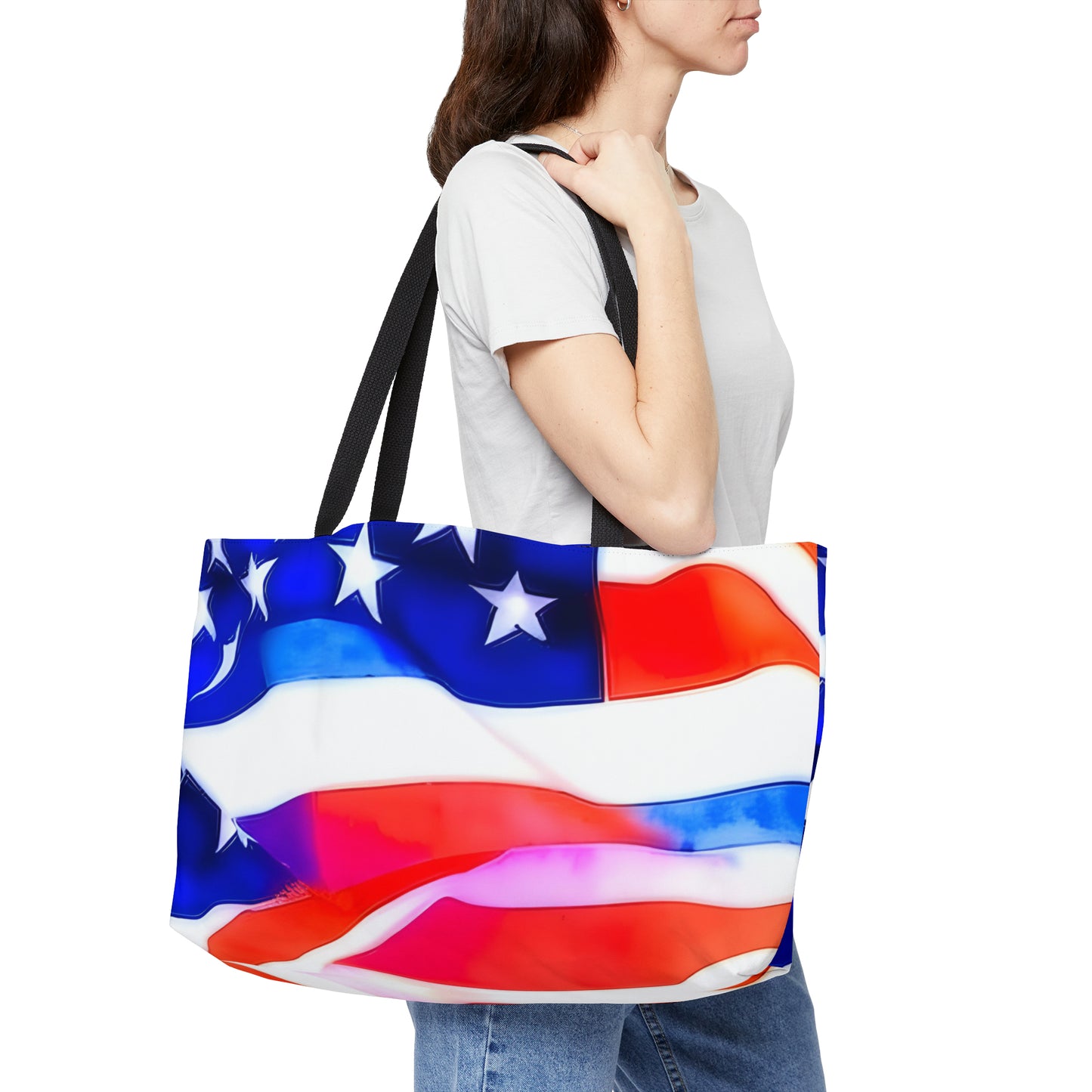 Wave America Weekender Tote Bag