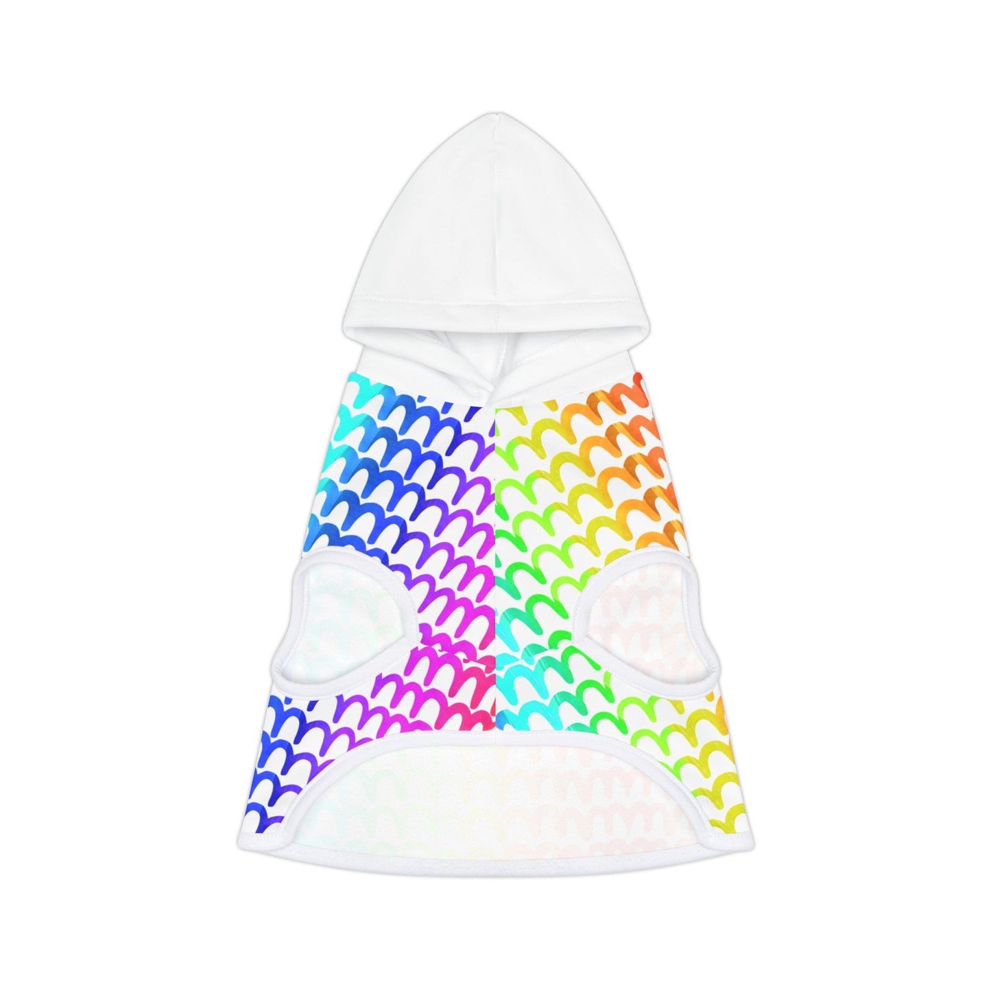 Rainbow Waves Pet Hoodie