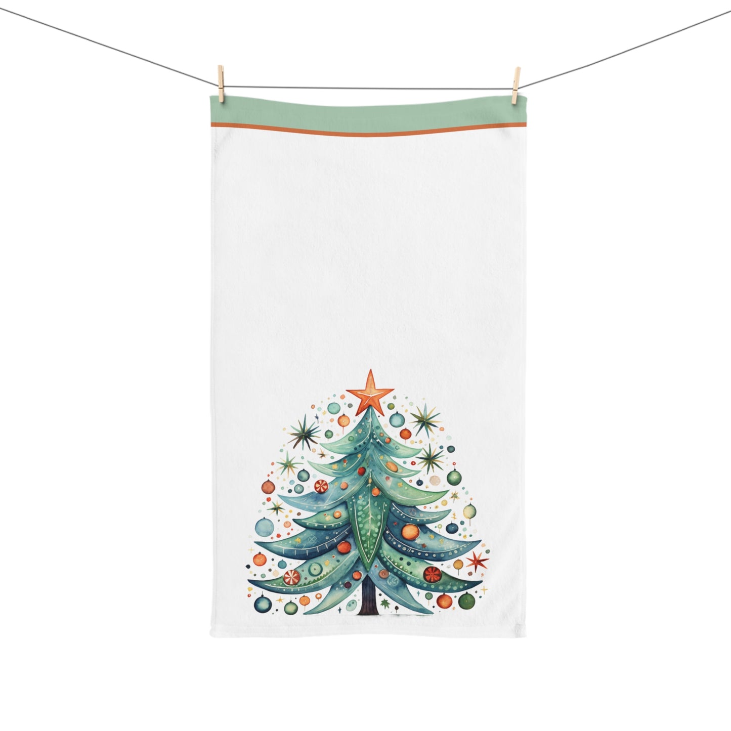 Christmas Tree Funk Hand Towel