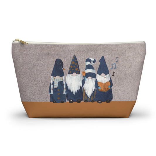 Gnome Carolers Accessory Pouch w T-bottom