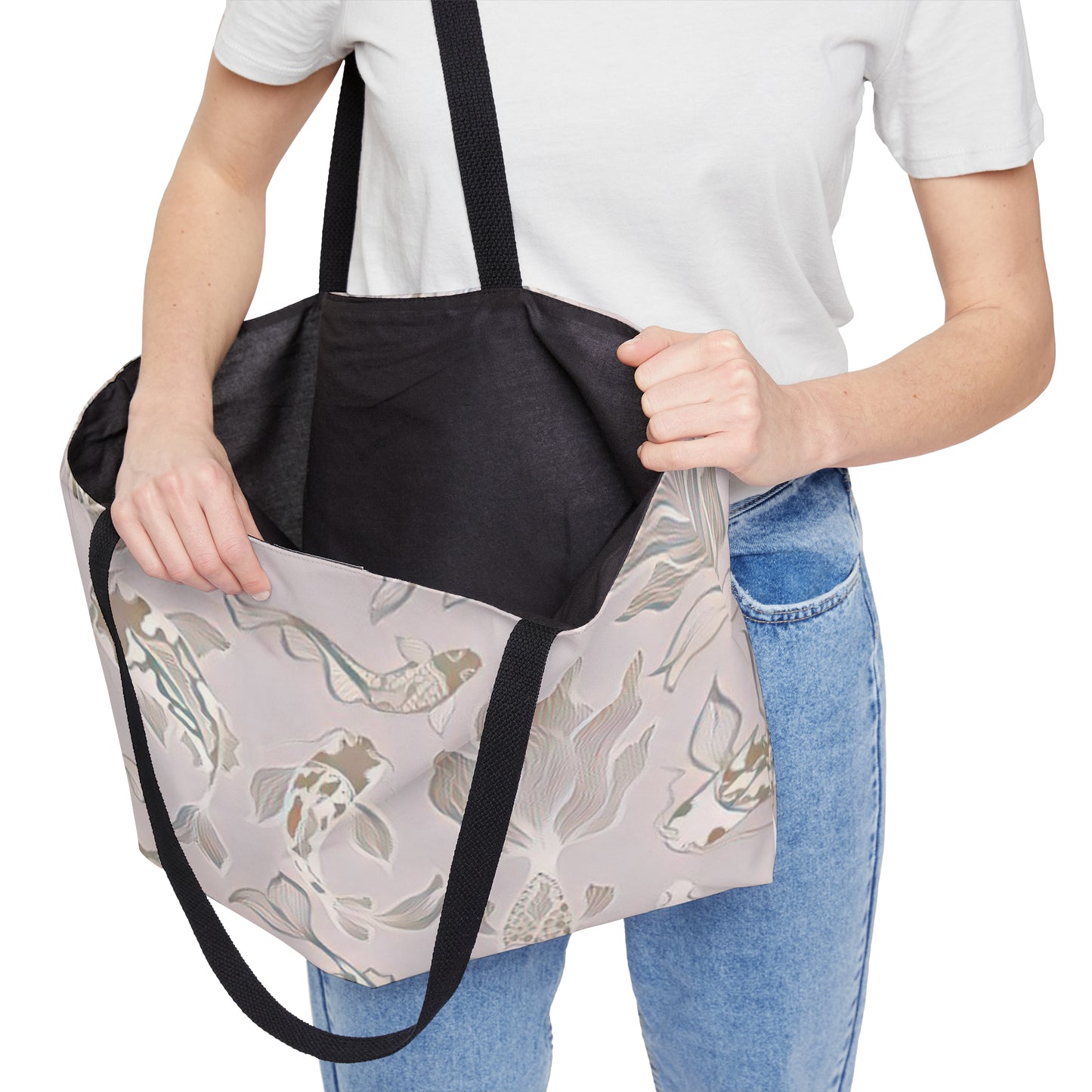 Koi in Taupe Weekender Tote Bag