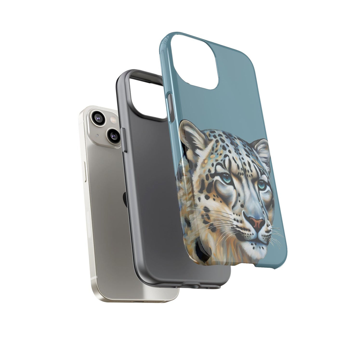 Snow Leopard iPhone Samsung Galaxy Google Pixel Tough Cases