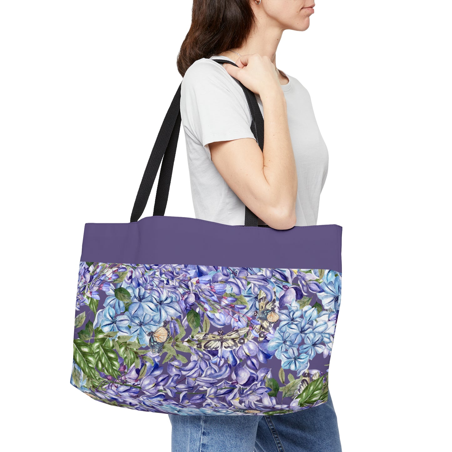 Purple Spring Weekender Tote Bag