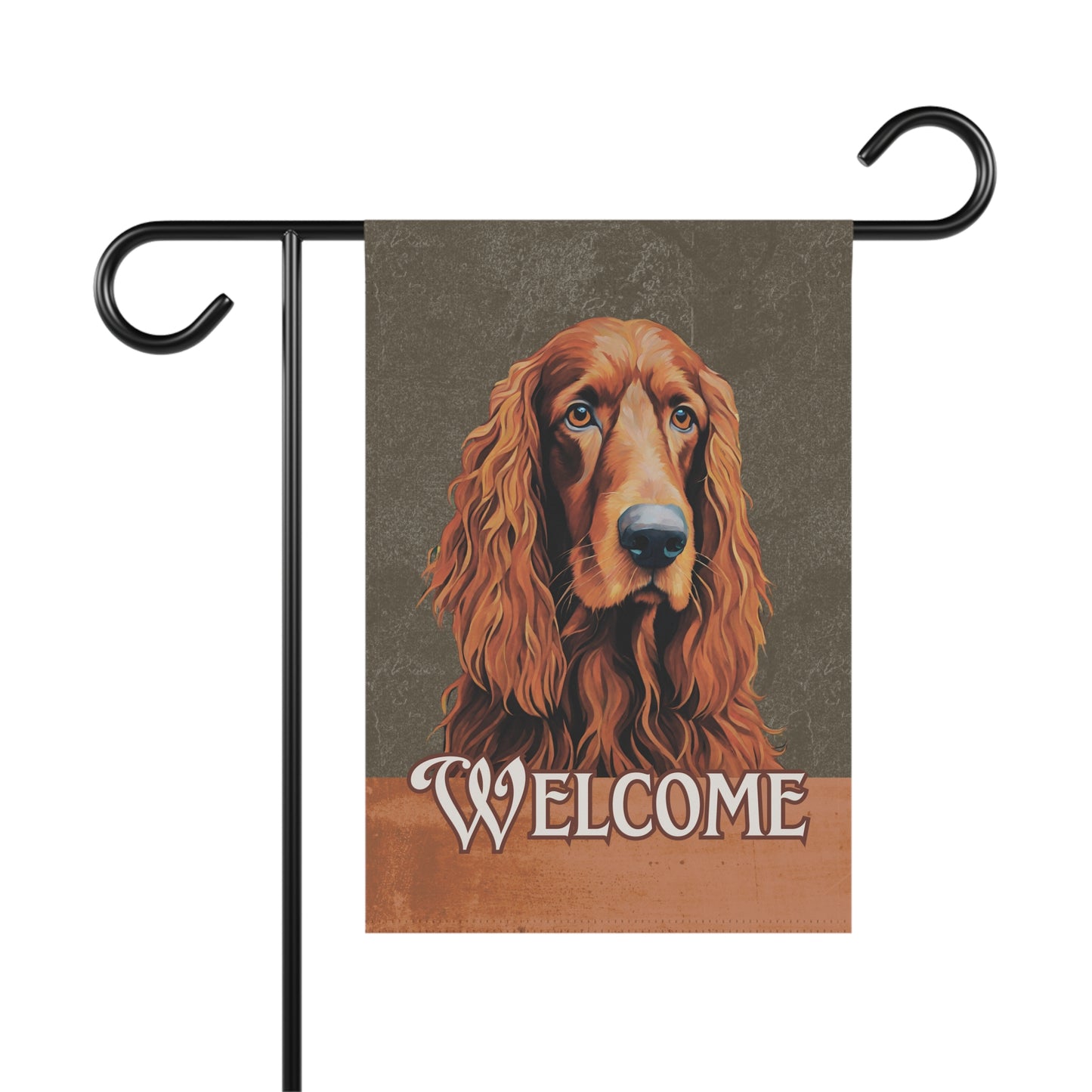 Irish Setter Welcome 2-Sided Garden & House Flag/Banner