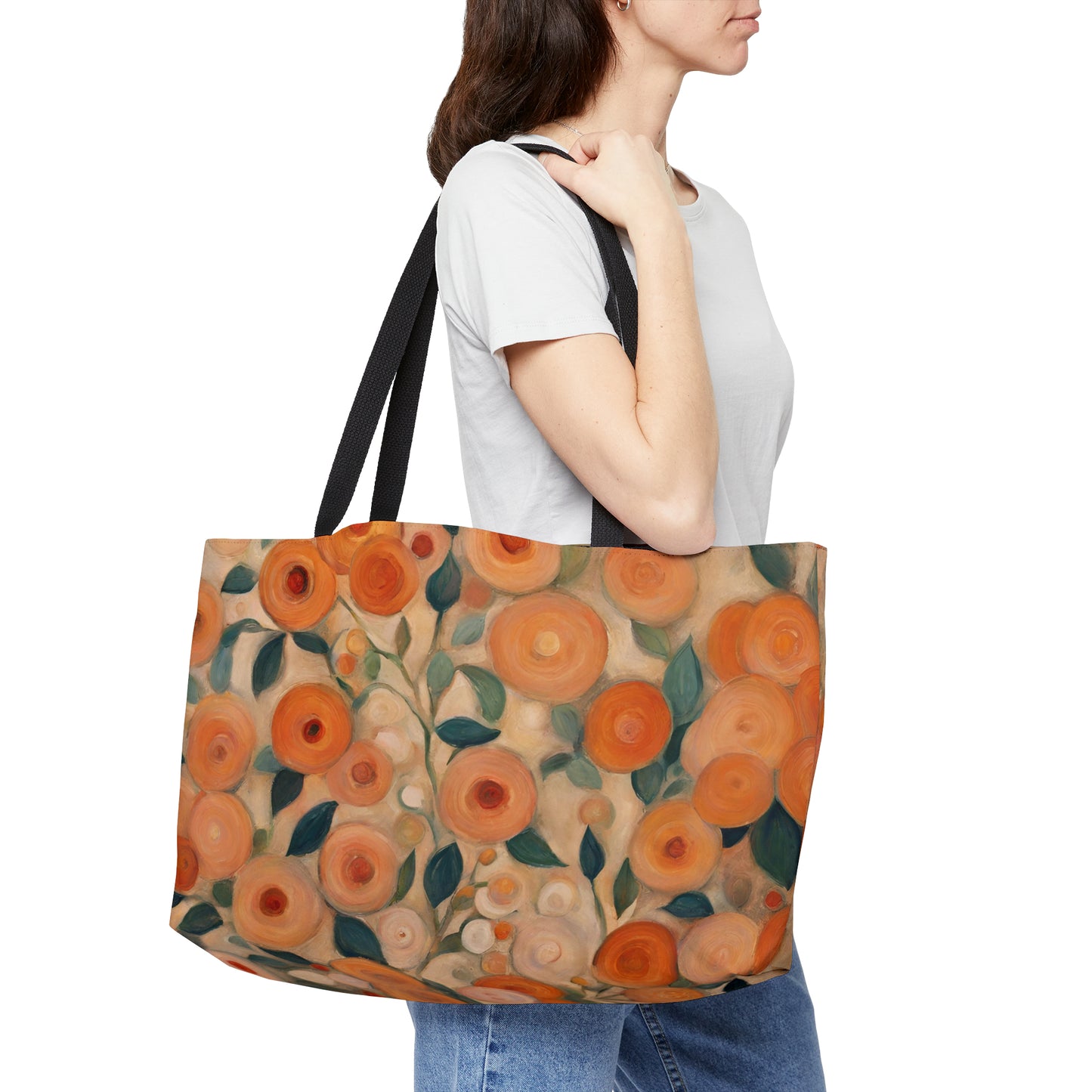 Citrus Floral Weekender Tote Bag