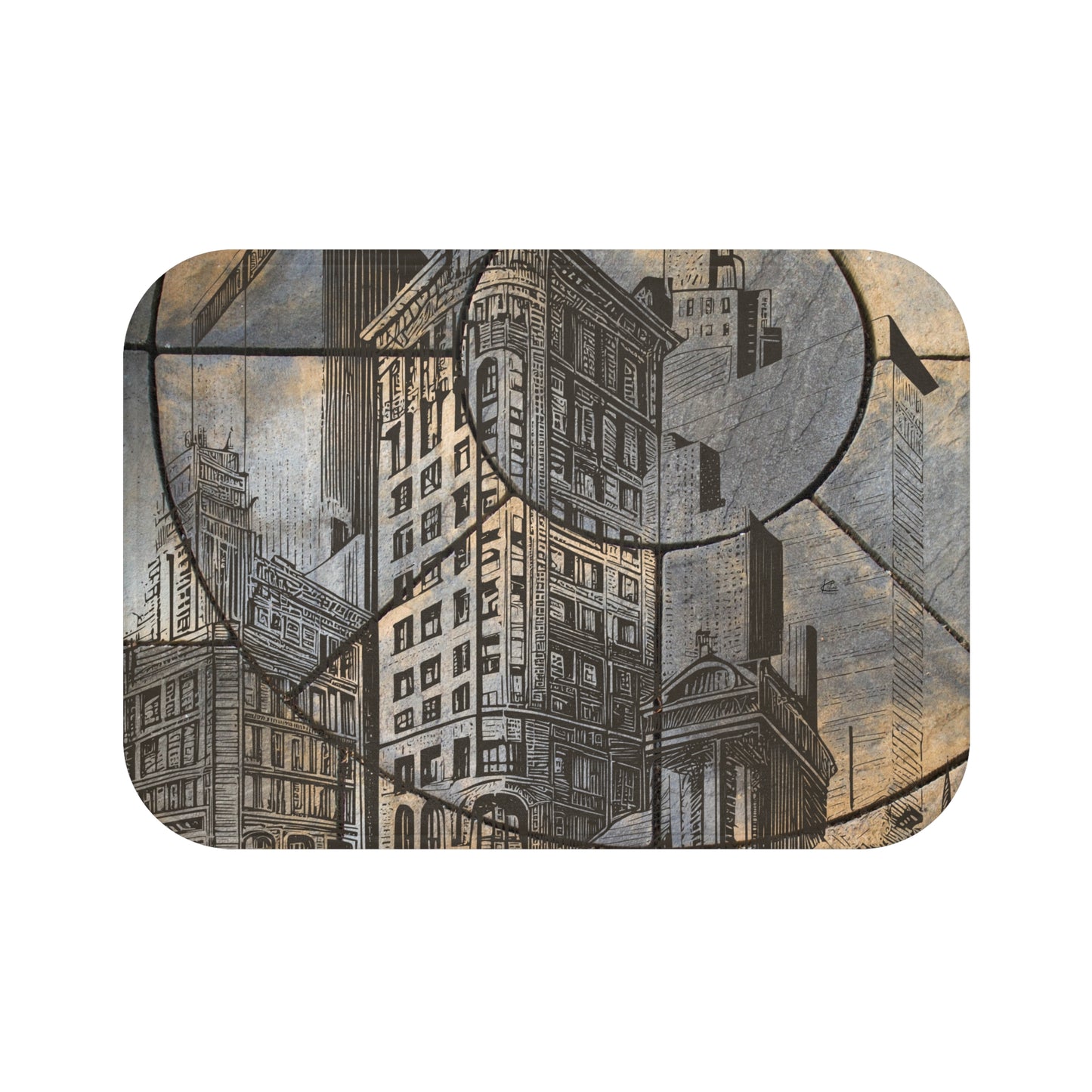 Cityscape Microfiber Bath Mat