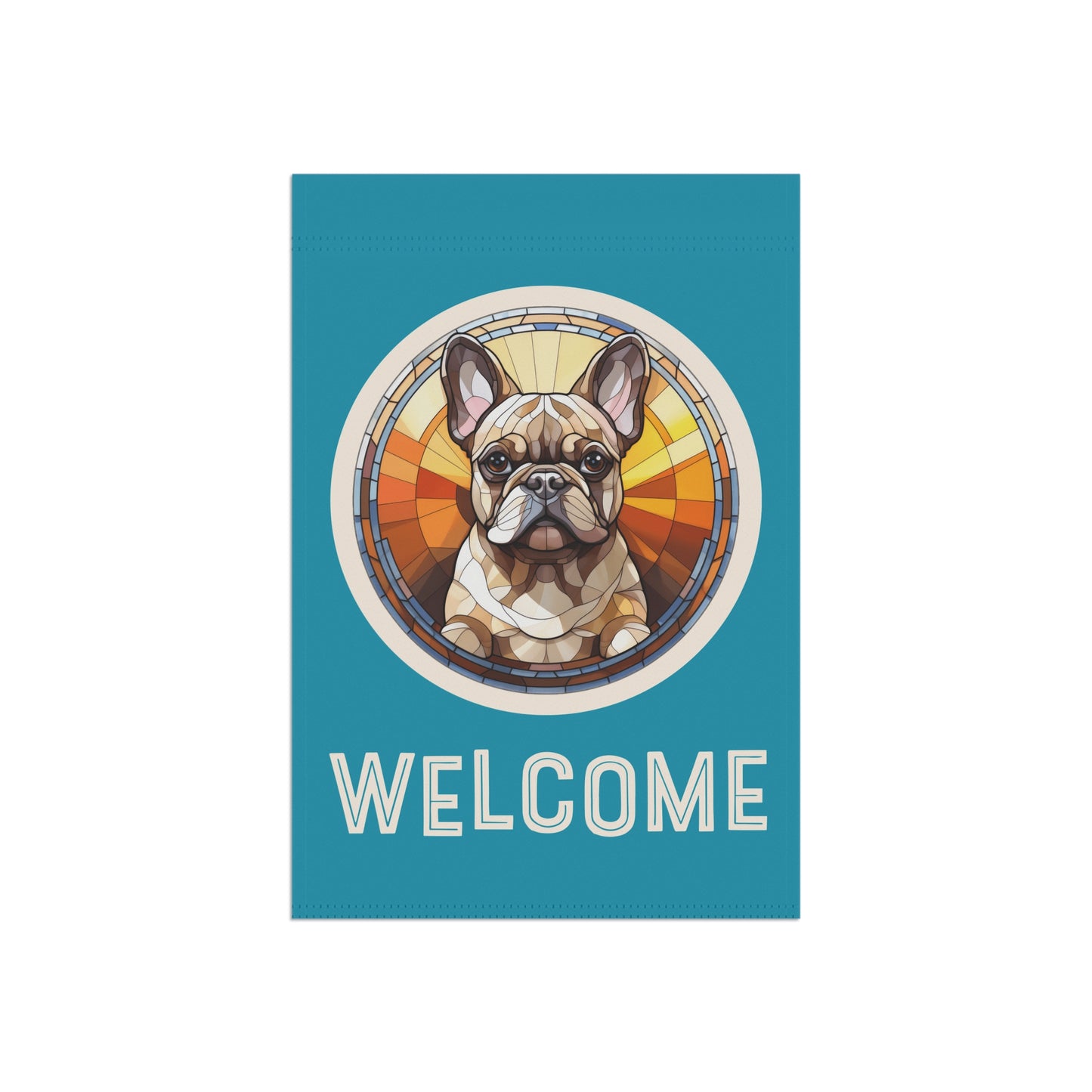 French Bulldog Welcome 2-Sided Garden & House Flag/Banner