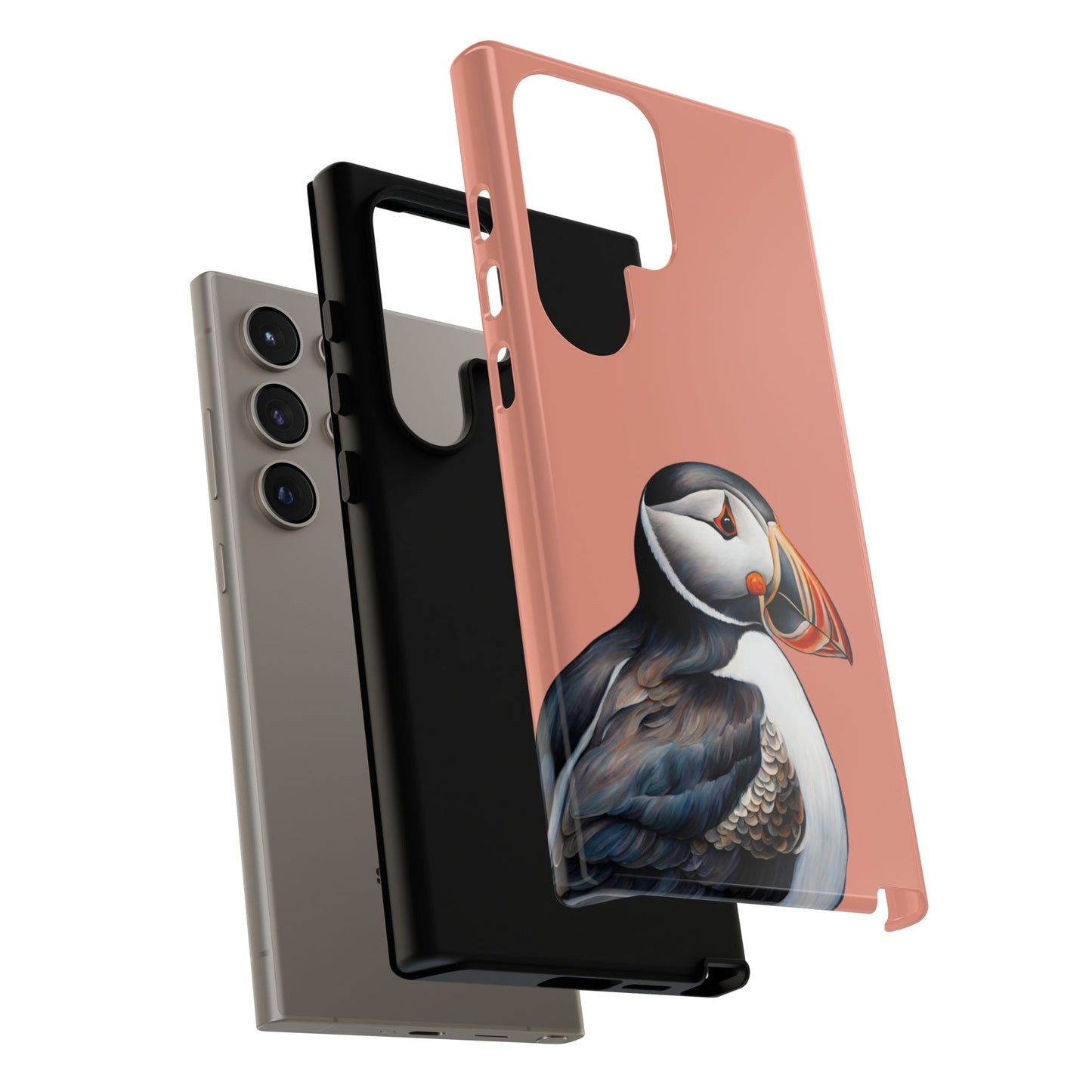 Puffin Wildlife iPhone Samsung Galaxy Google Pixel Tough Cases