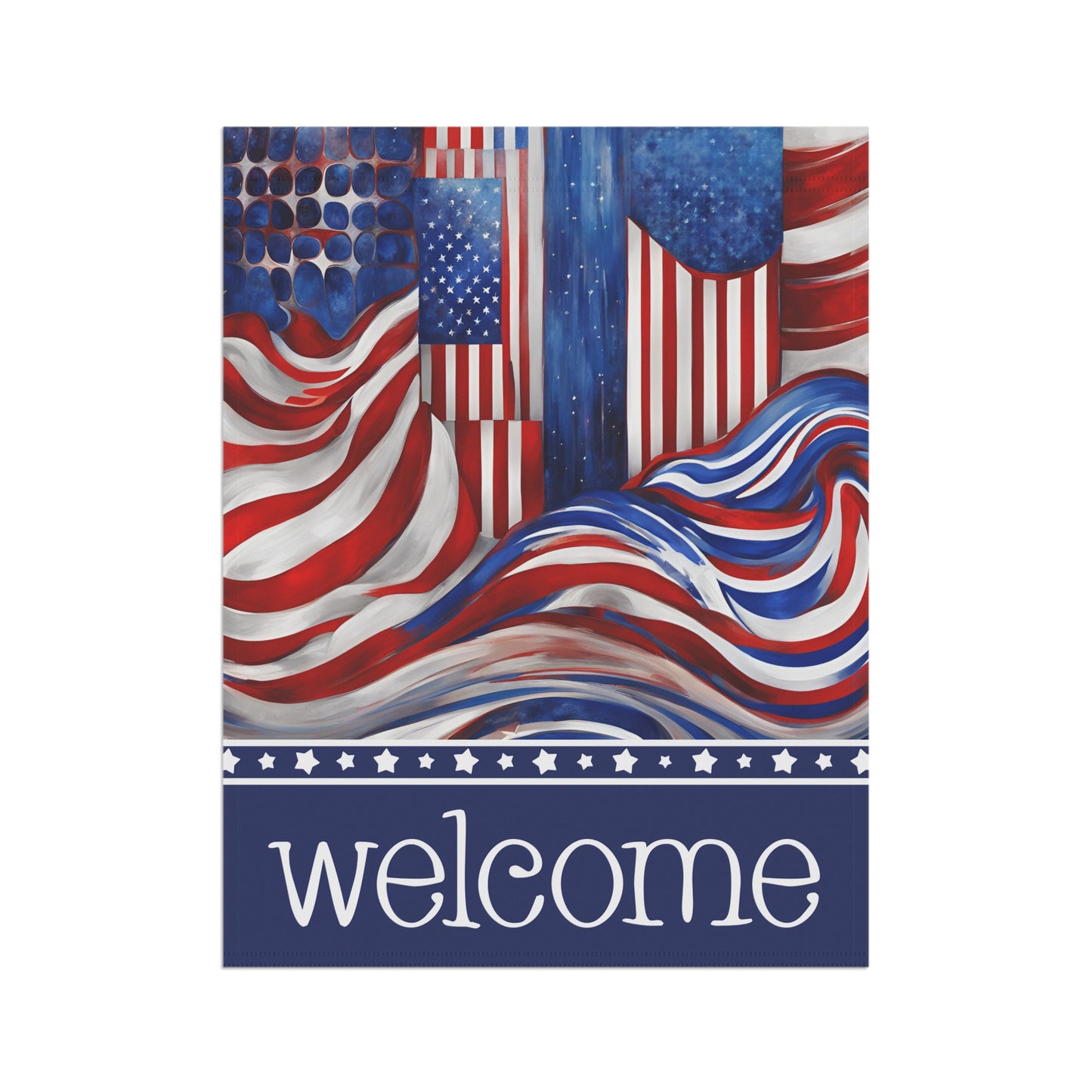 Old Glory Welcome 2-Sided Garden & House Flag/Banner