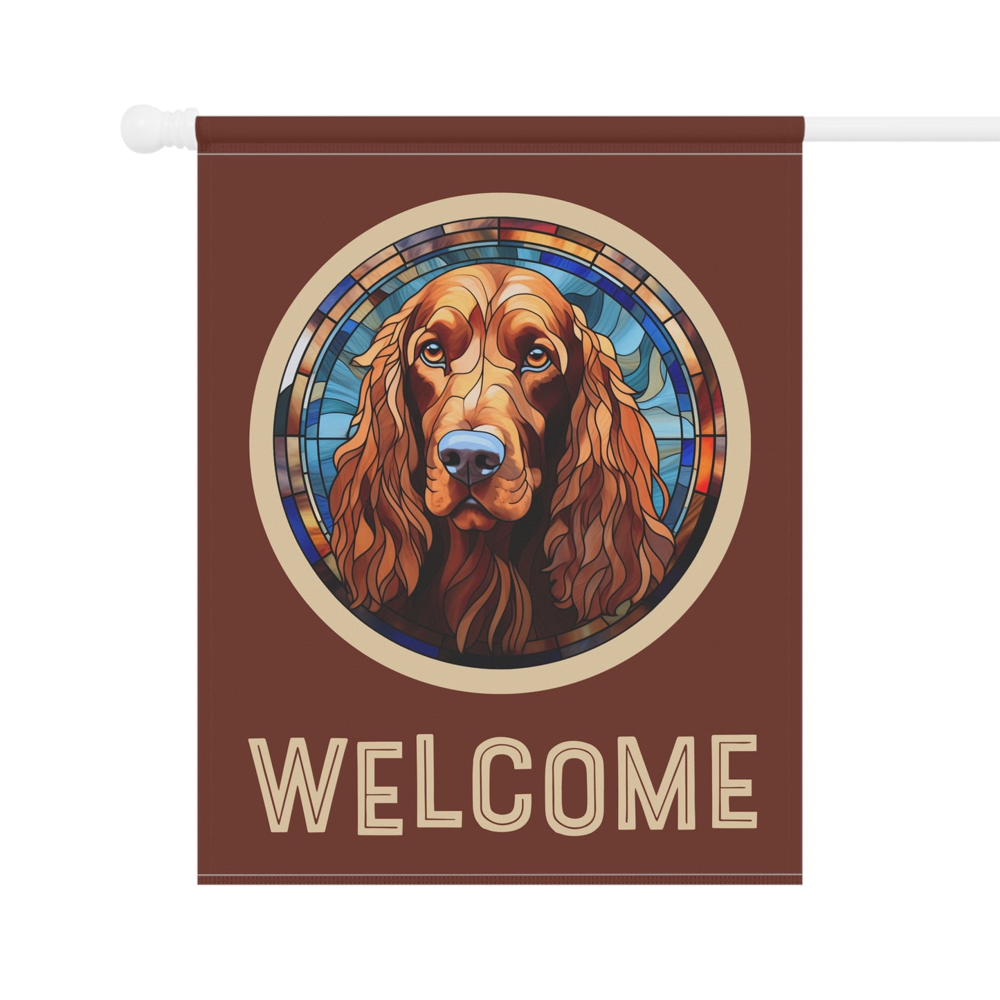 Irish Setter Welcome 2-Sided Garden & House Flag/Banner