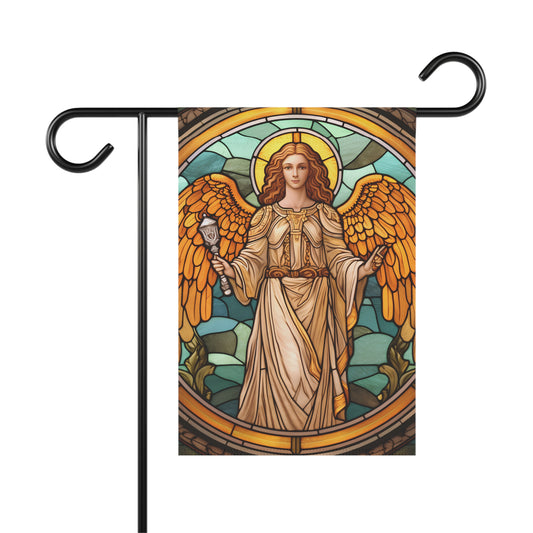 Stained Glass Angel(7) 2-Sided Garden & House Banner